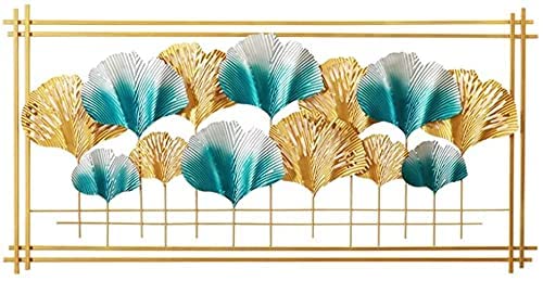 Large Metal Ginkgo Biloba Leaf Wall Art - Handcrafted Iron Wall Sculpture Decor for Living Room, Bedroom & Office | Nature-Inspired Home Decoration Accent for Modern & Rustic Interiors