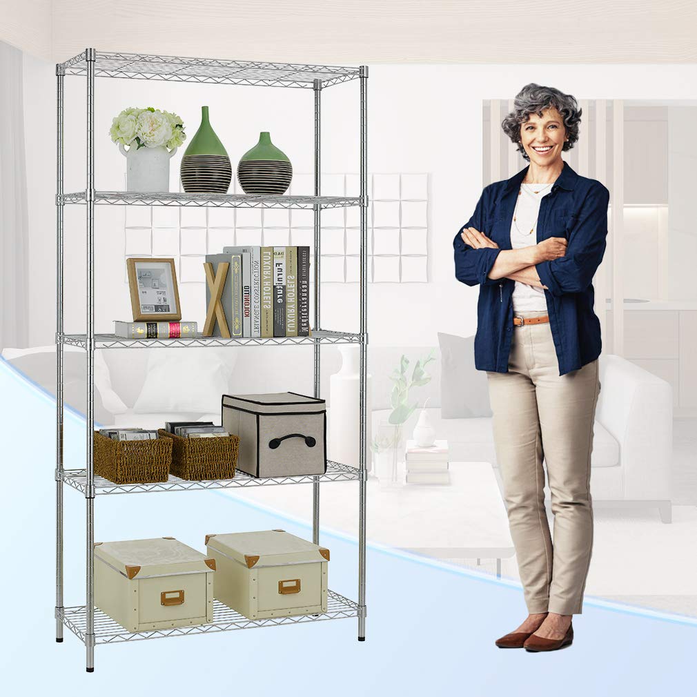 Best 5-Shelf Heavy Duty Wire Shelving Unit 14