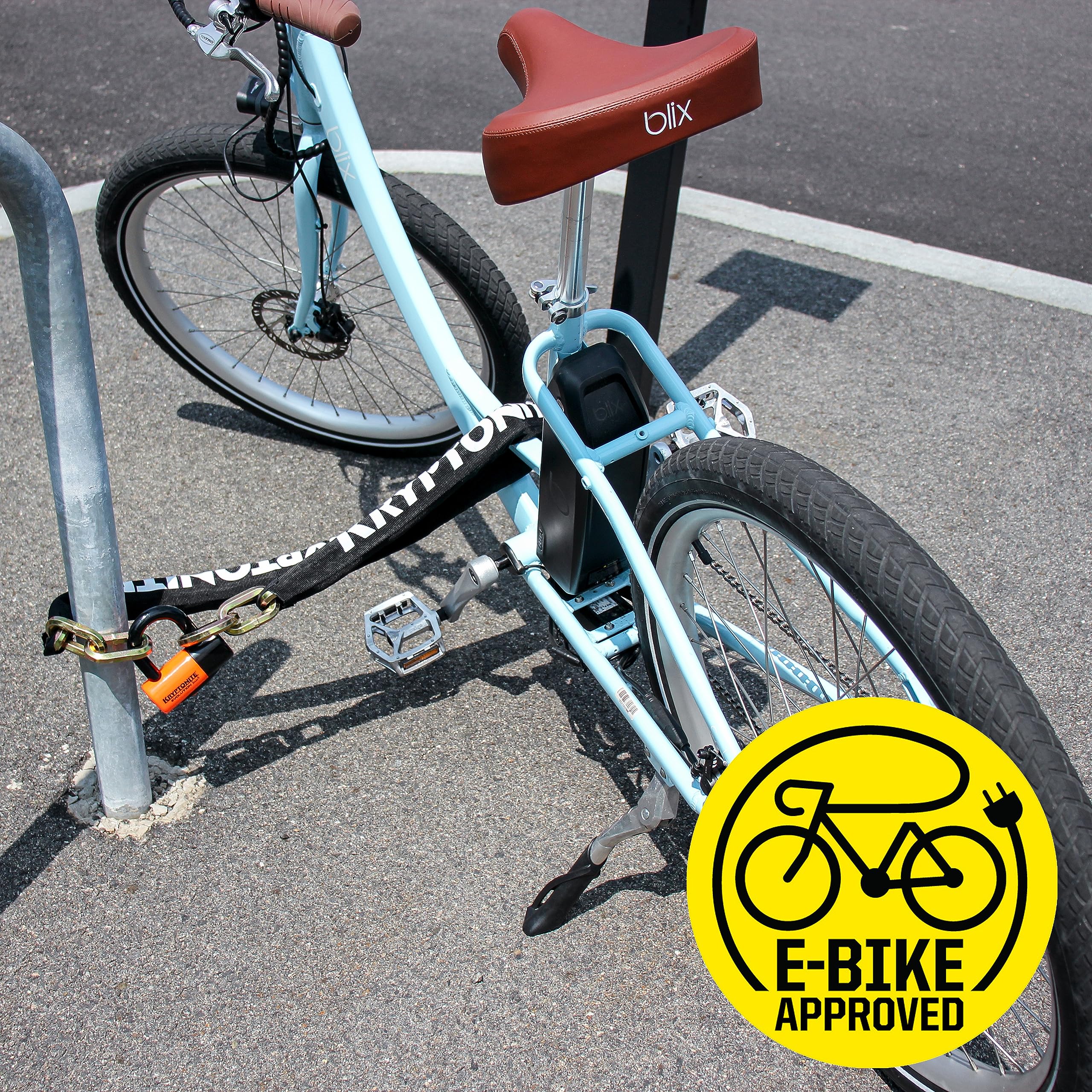 Kryptonite New York 1213 Heavy Duty 4.2 Feet Bike Chain Lock - Sold Secure Gold Rated Anti-Theft Bicycle Lock with Keys for Ultimate Security - Perfect for E-Bikes, Motorcycles, Scooters & Urban Commuting