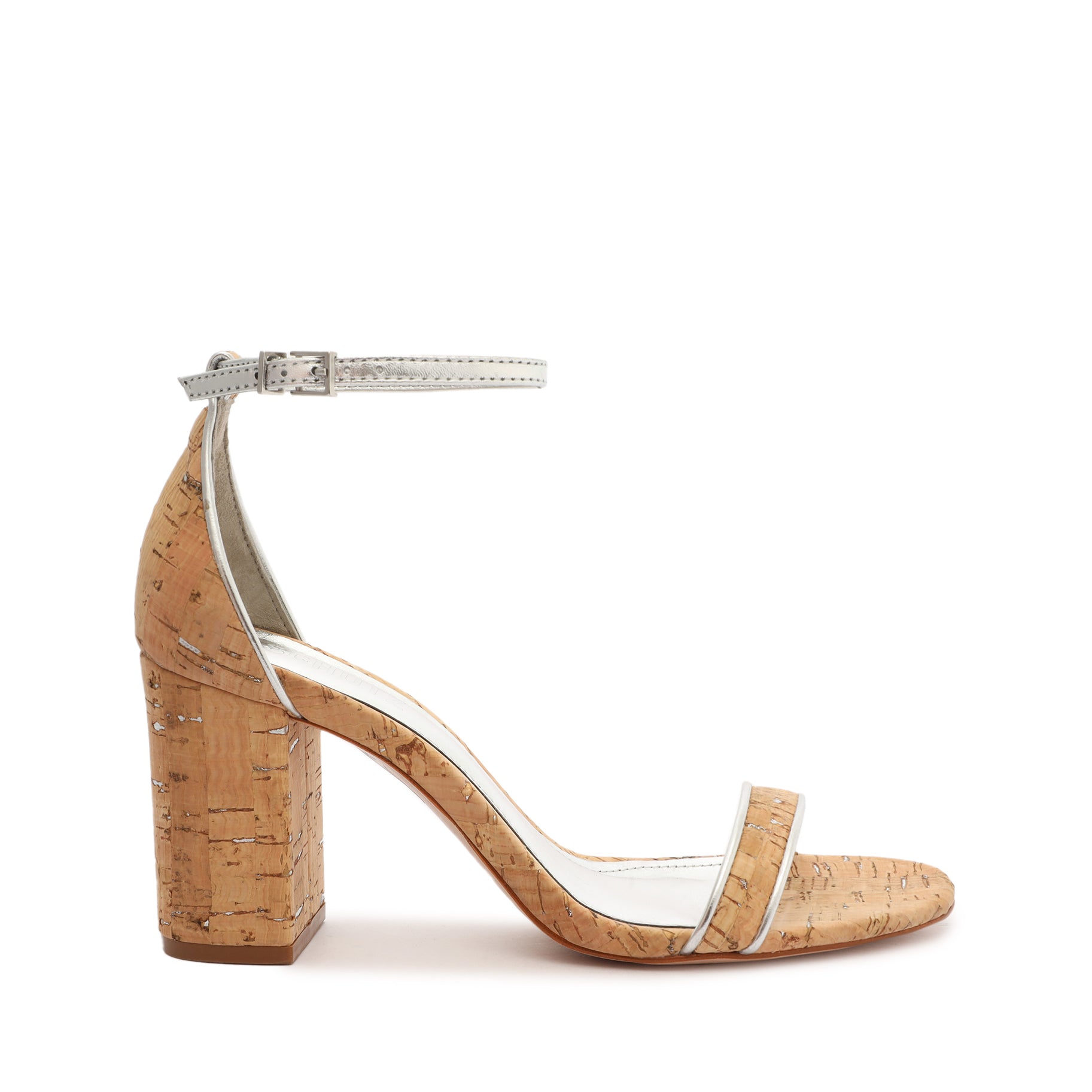 Cadey Lee Block Casual Leather Sandals for Women - Comfortable Summer Slide Sandals with Cushioned Footbed | Perfect for Beach, Vacation & Everyday Wear