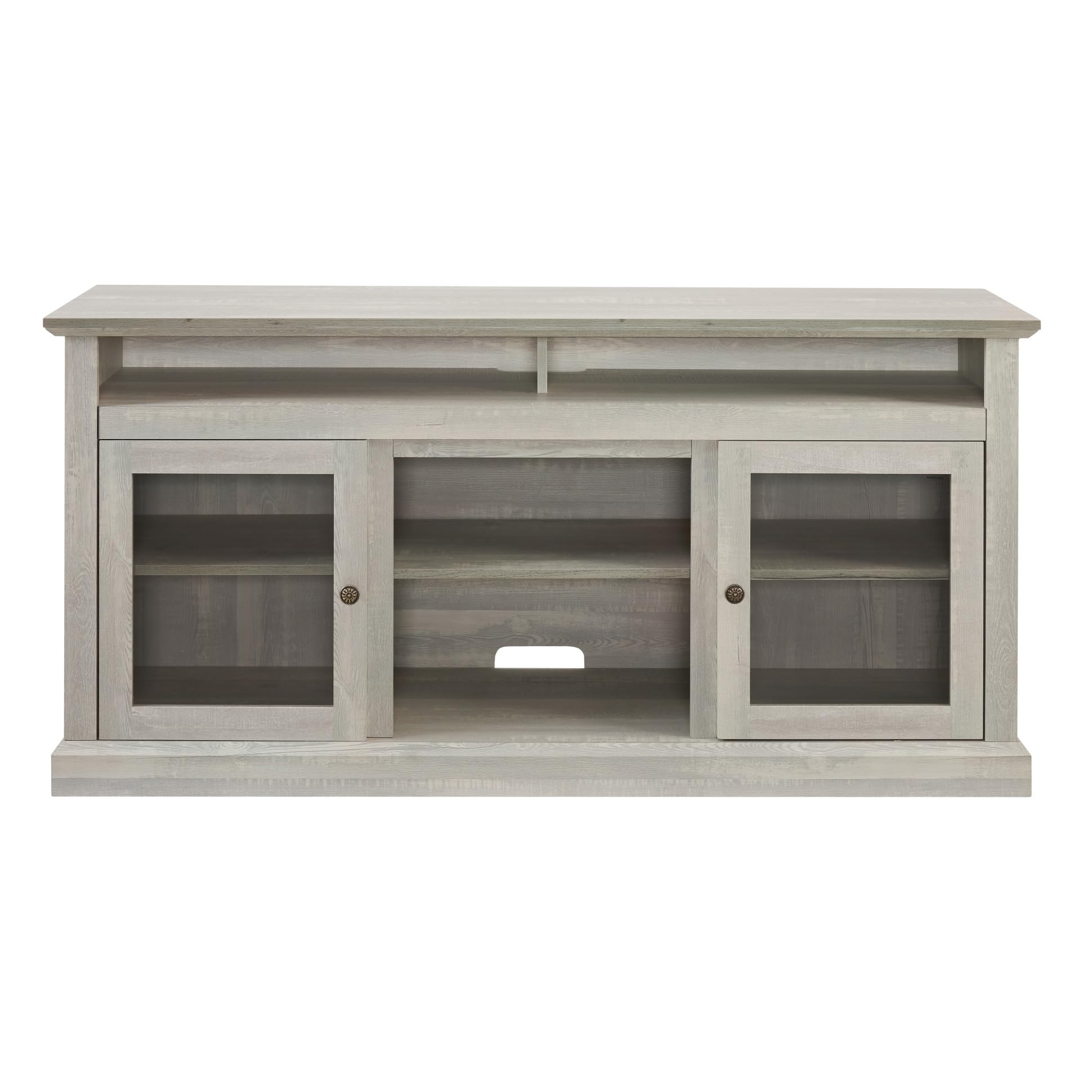TRIPLE TREE Modern TV Stand for 65 Inch TVs - Contemporary Entertainment Center with Open & Closed Storage, Stone Gray TV Console for Living Room & Bedroom - Perfect for Home Theater Setup & Media Organization