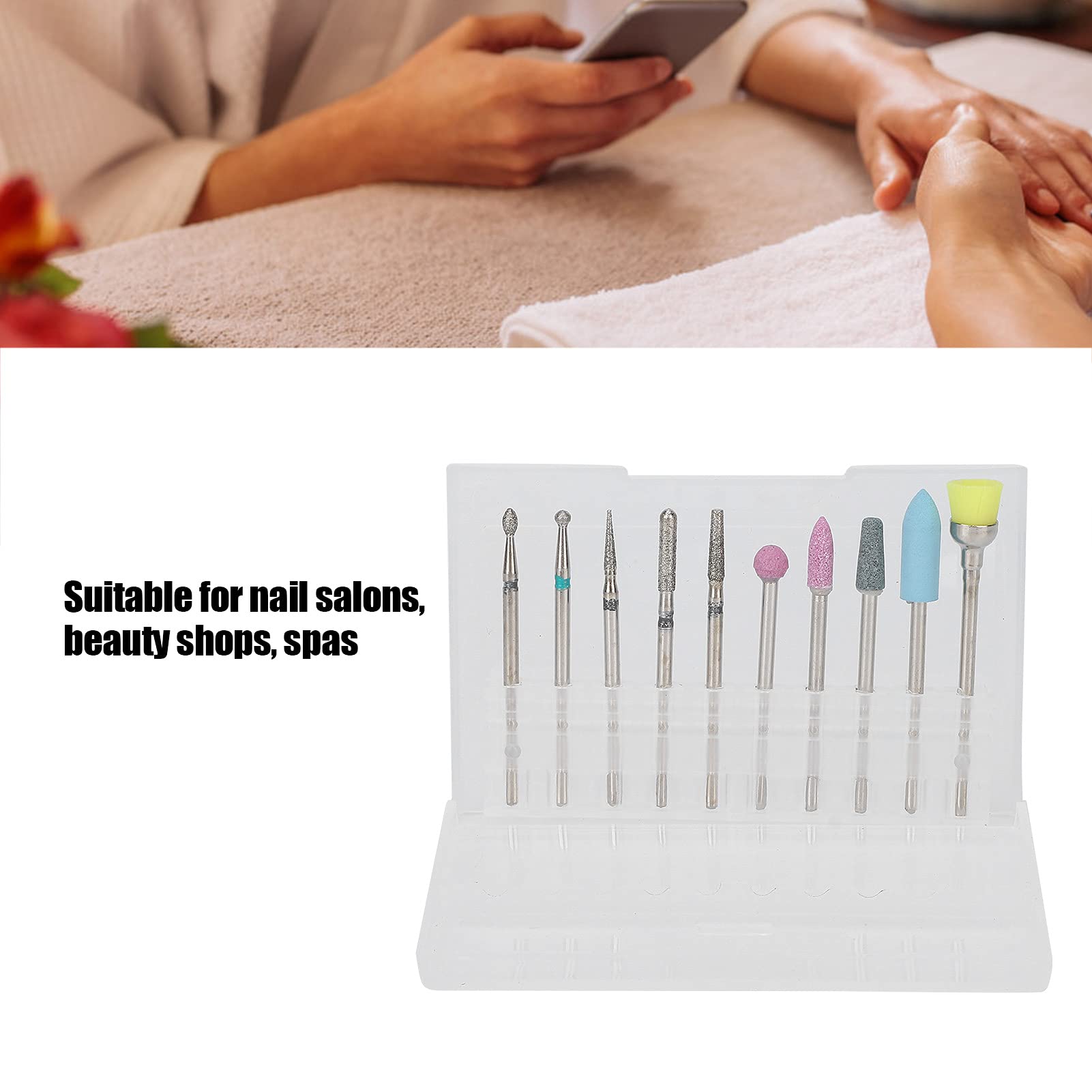 Professional Nail File & Drill Bits Set - Complete Pedicure & Manicure Kit for Nail Salon, Manicurists & Home Use | Perfect for Nail Care, Shaping & Polish Prep