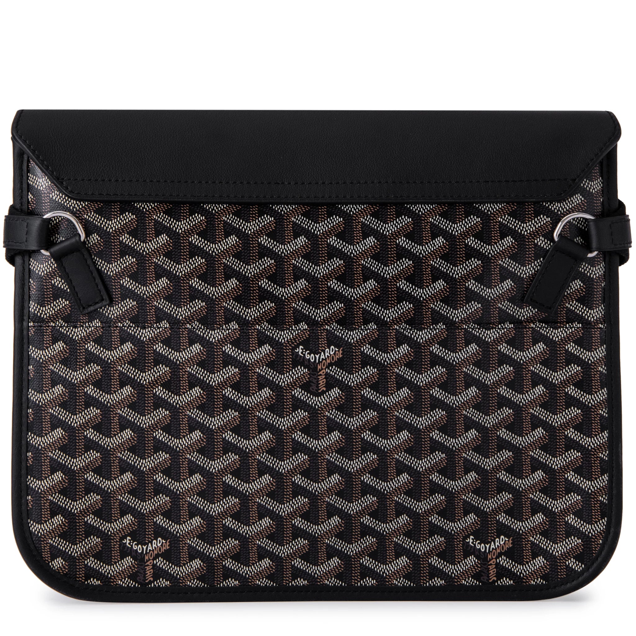 Goyard Coursier Black Messenger Bag for Men & Women - Stylish & Durable Crossbody Bag for Work, Travel & Everyday Use