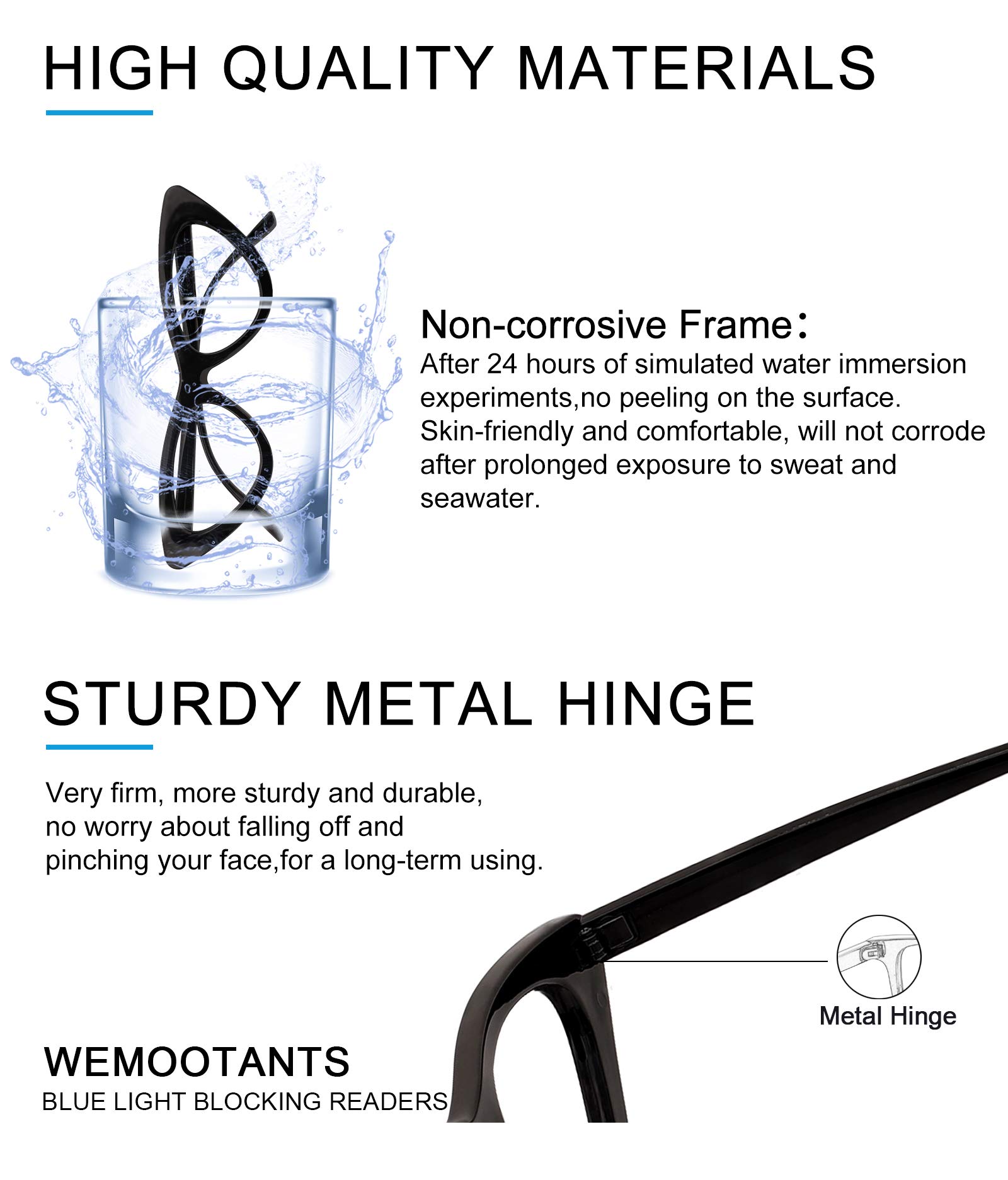 Blue Light Blocking Glasses for Men & Women - Anti Eye Strain Computer Glasses with UV Protection - Perfect for Gaming, Office Work & Screen Time