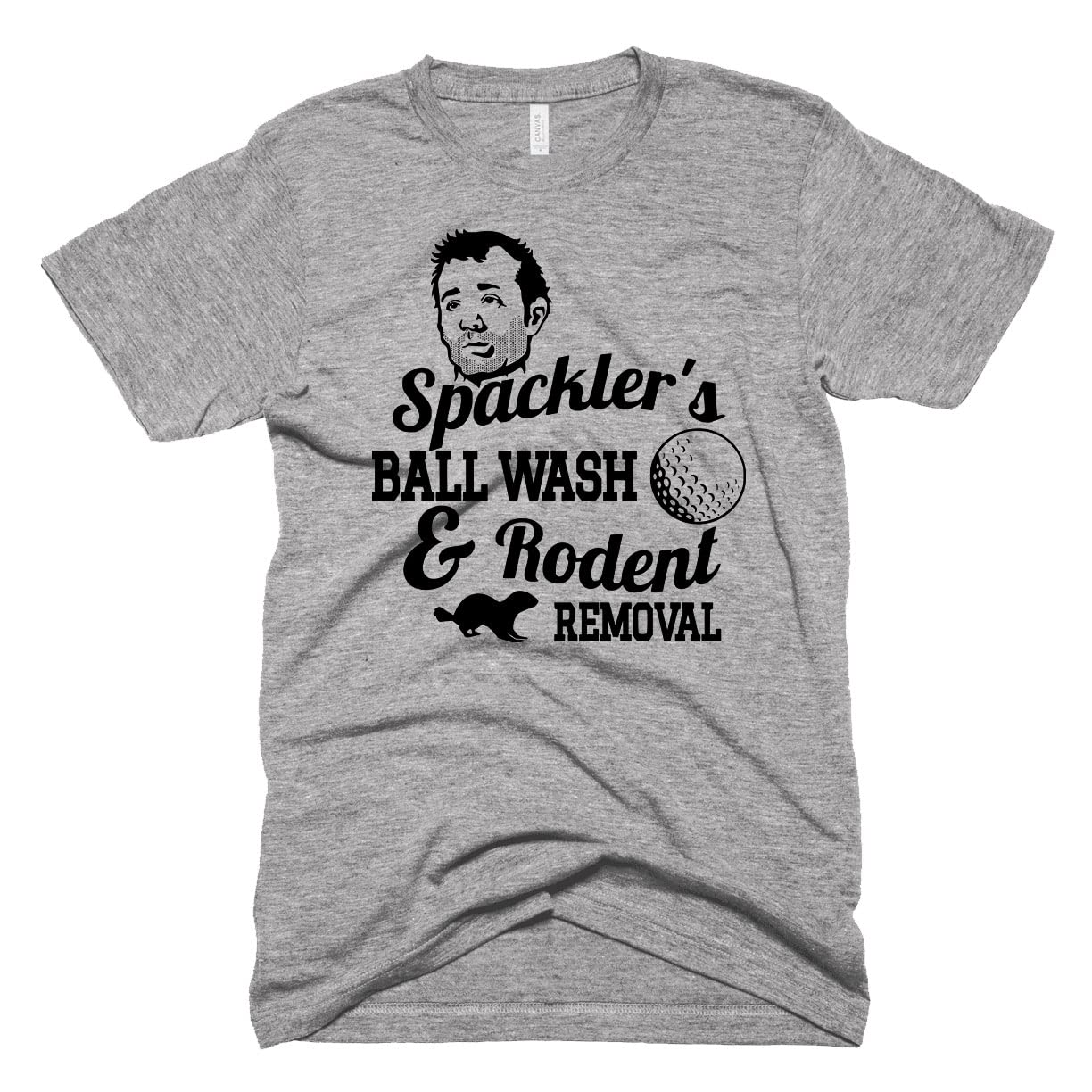 Funny Vintage Golf Shirt - Bill Murray Caddyshack Movie T-Shirt | Rodent Removal Spacklers Retro Tee for Golf Lovers & Comedy Fans | Perfect for Golf Outings, Movie Nights & Casual Wear
