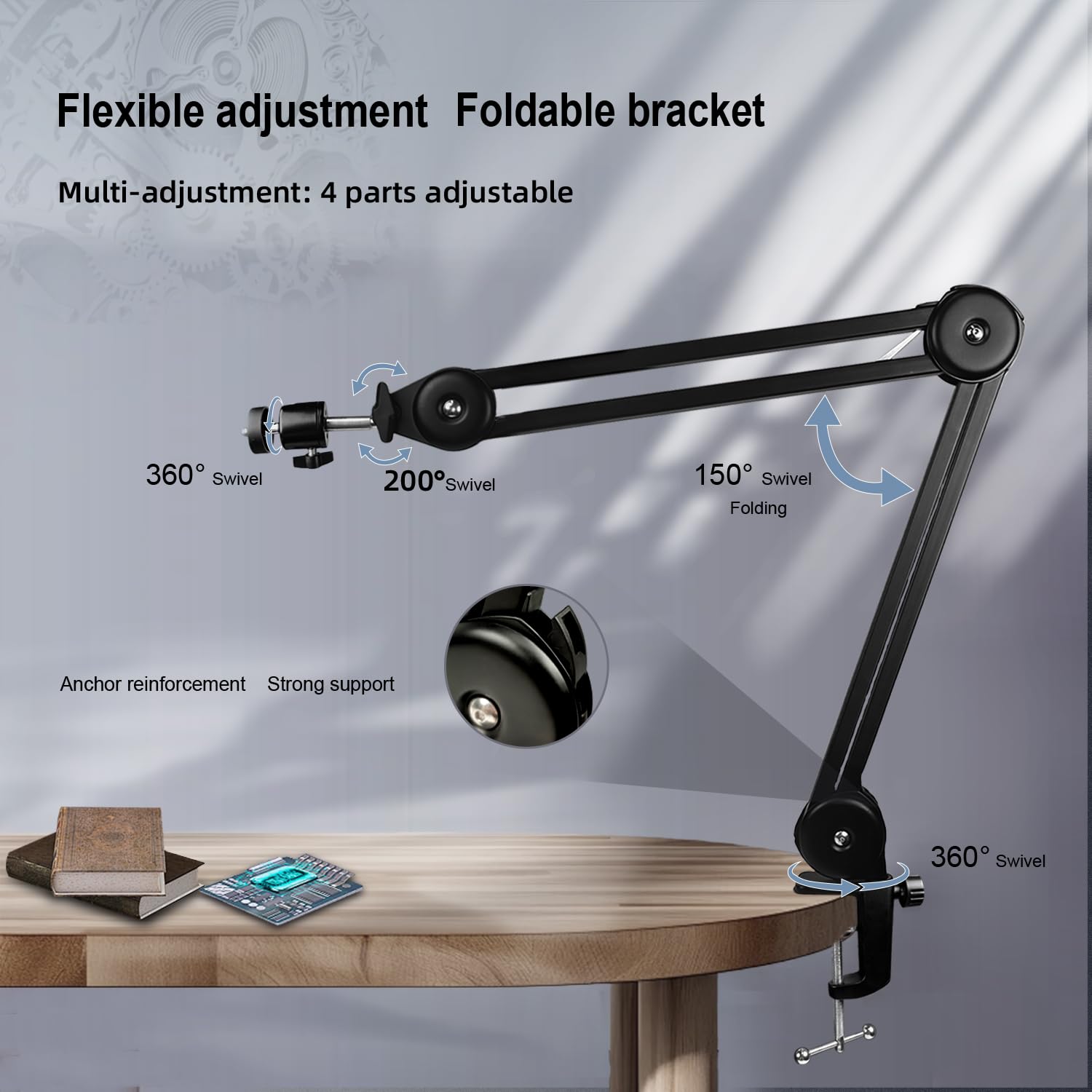 48MP 4K Digital Microscope with 150X Zoom - NICE-POWER HDMI/USB Industrial Camera for Electronics Repair, Soldering & PCB Inspection | Includes Foldable Stand & LED Ring Light | Perfect for Hobbyists, Jewelers & Science Education
