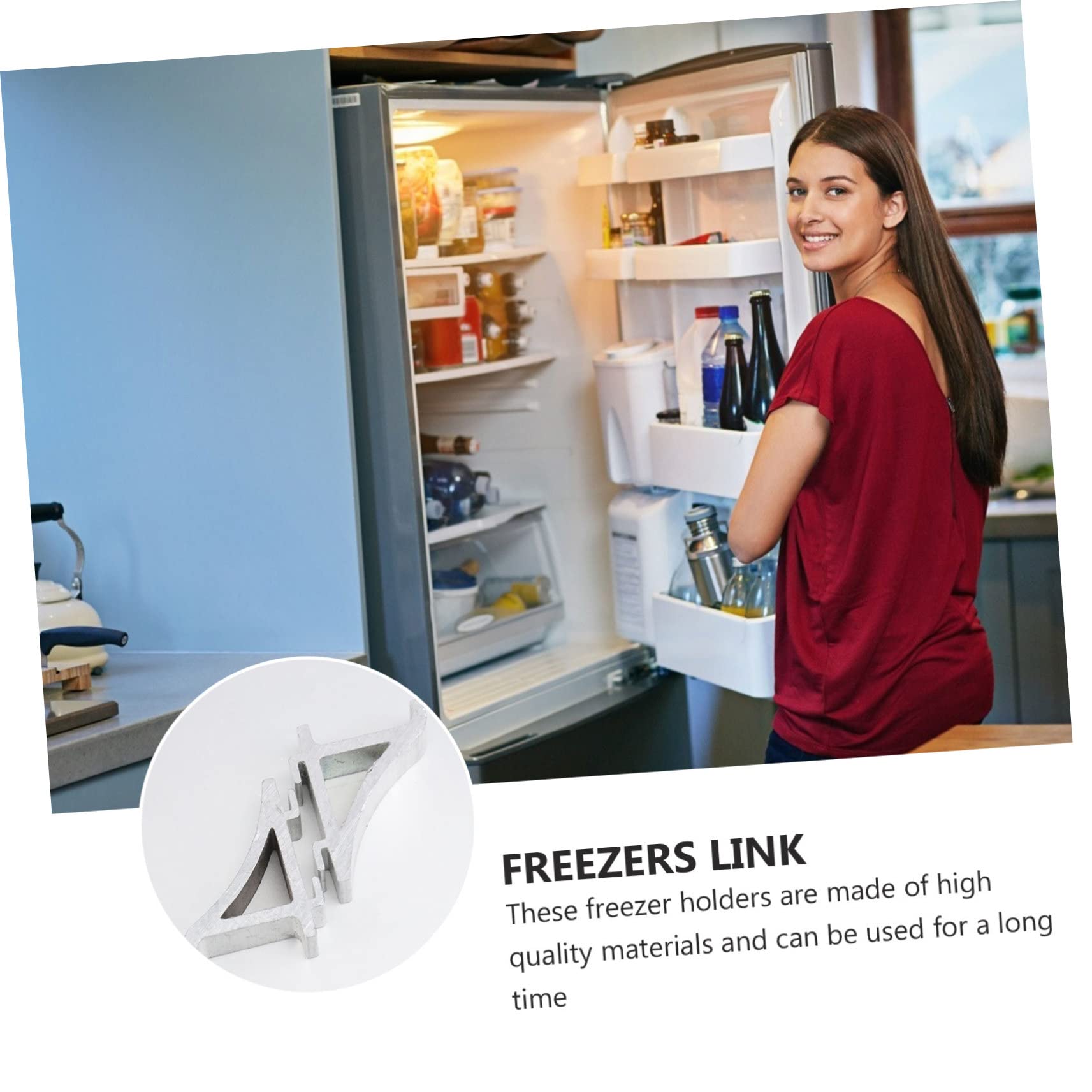 GLEAVI Fridge Shelf Clips - Sturdy Freezer Clips with Dovetail Design for Home & Restaurant Use