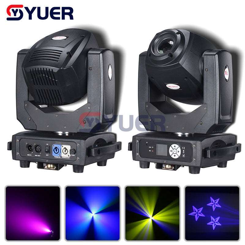 YUER™ 150W LED Moving Head Light with Remote Control, Frost & RDM Function - Professional Stage Lighting for DJ, Disco, Club, and Music Party Events