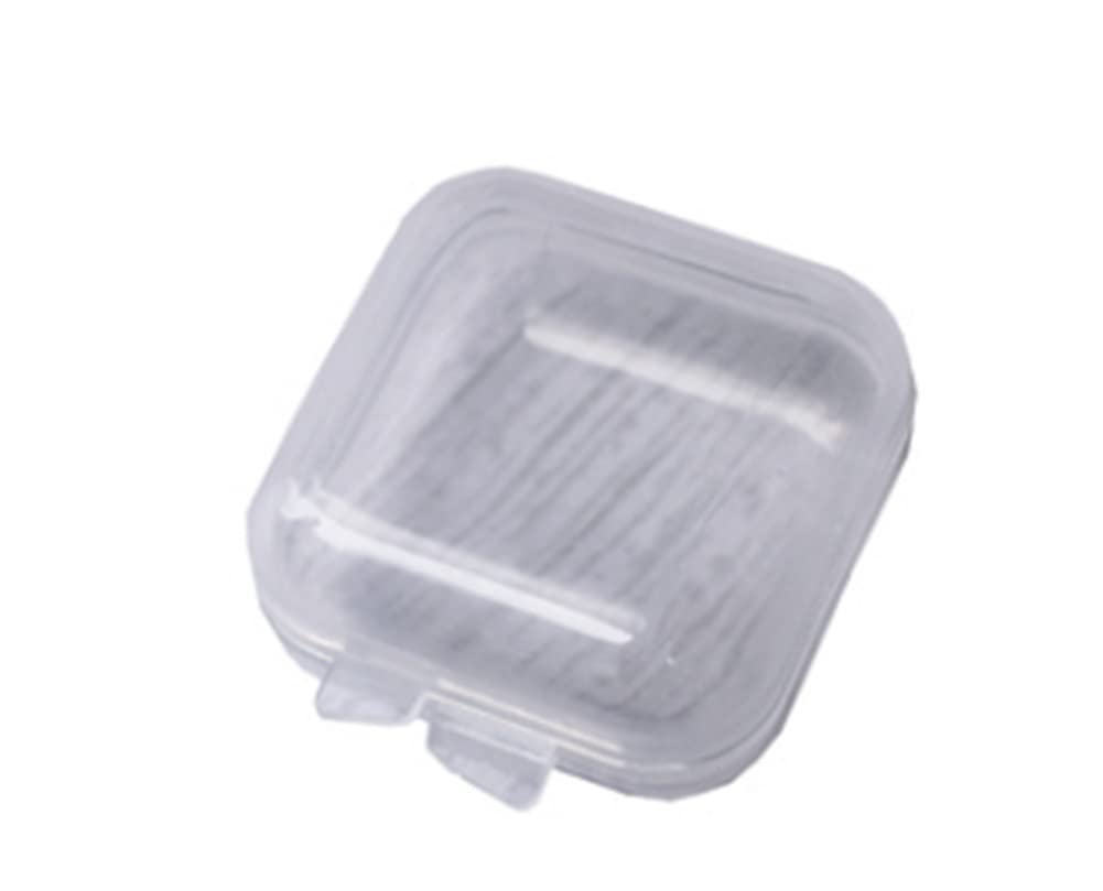 WOIWO 20-Pack Clear PP Plastic Earplug Storage Boxes - Small Jewelry Organizer for Ear Studs, Electronic Accessories & Mini Items | Portable Empty Cases for Travel, Home & Office Organization