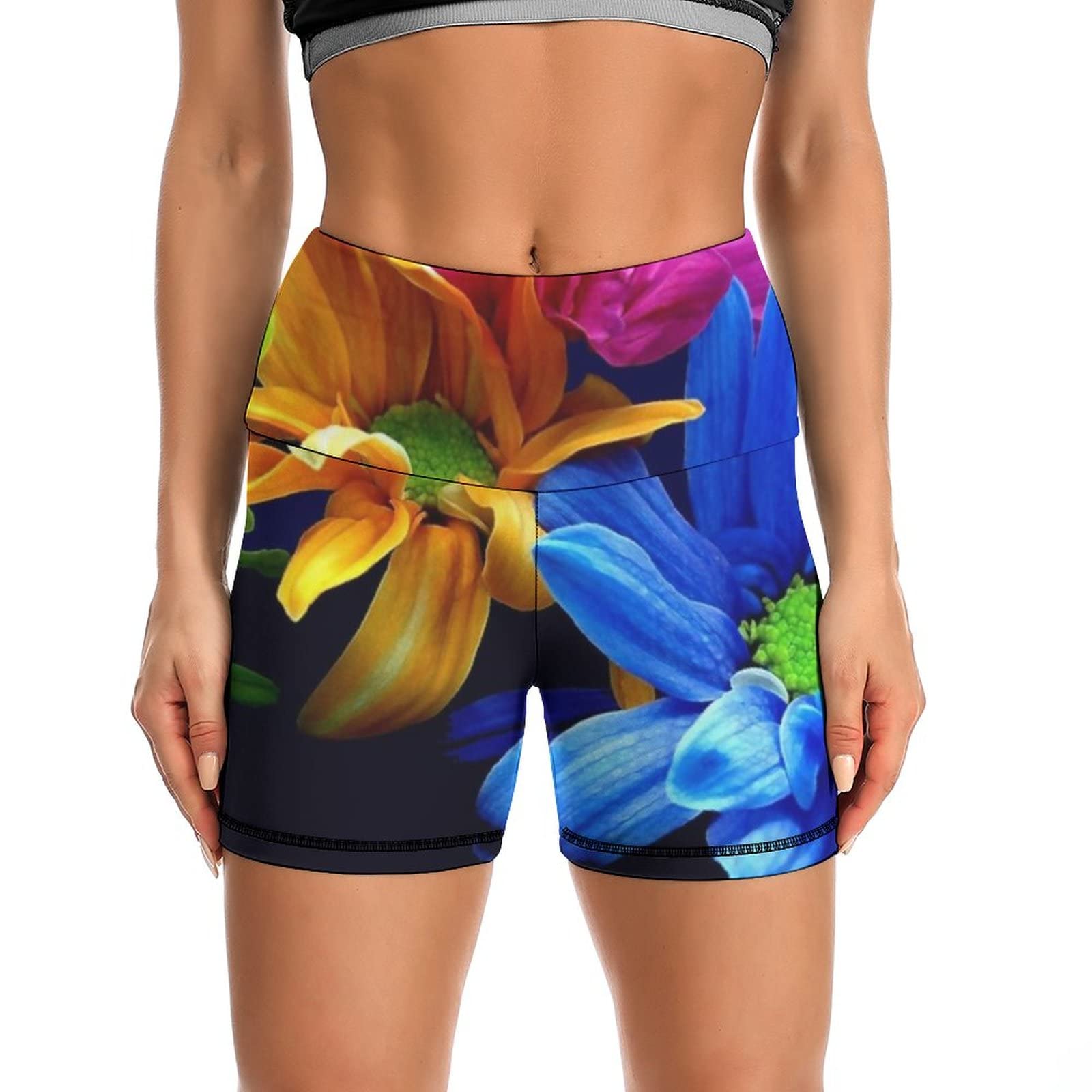 JZDACH High Waist Yoga Shorts for Women - Tummy Control Workout Shorts for Running, Home Exercise & Cycling | Perfect for Yoga, Gym & Casual Wear
