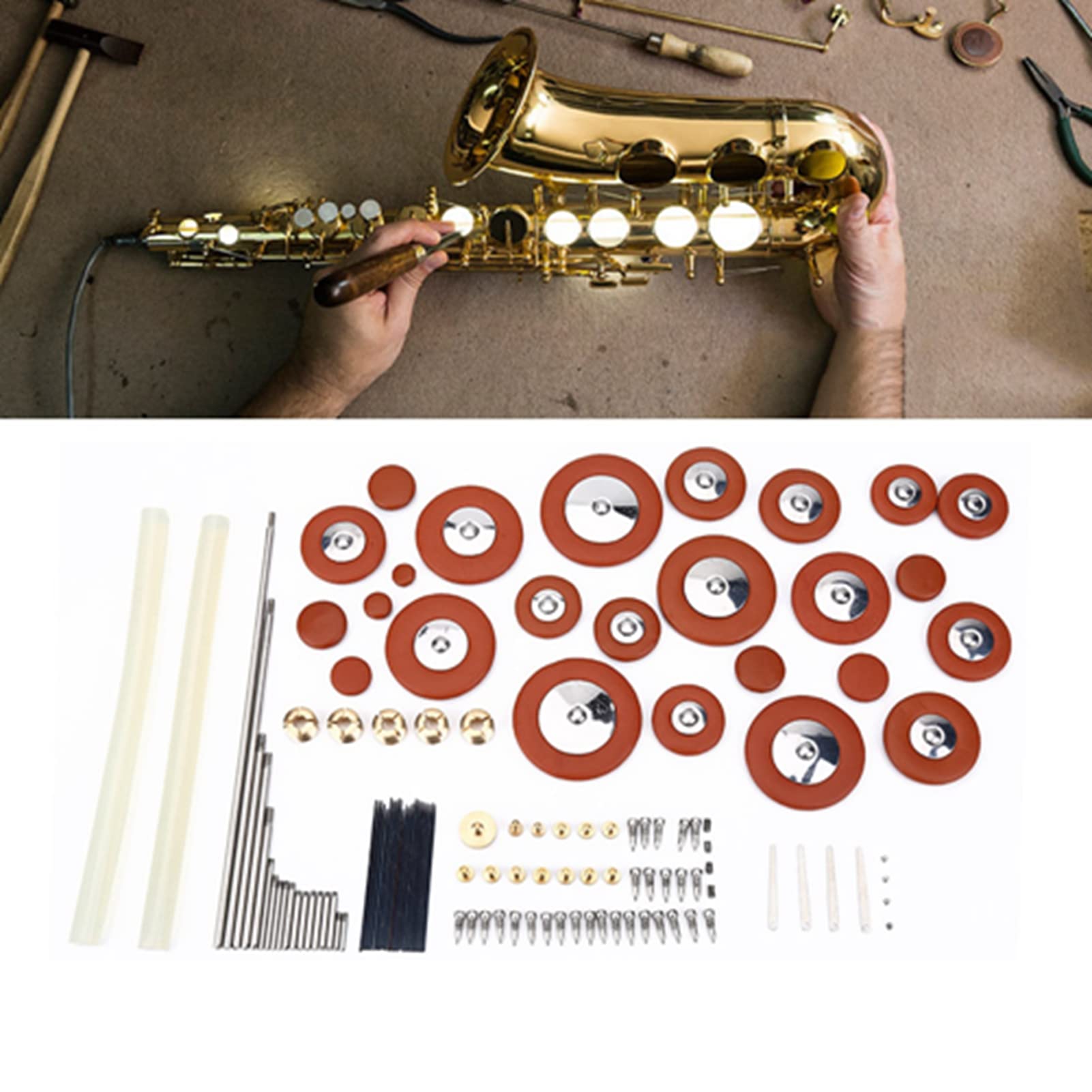 Professional Saxophone Repair Tools Kit - Essential Accessories for Saxophone & Bassoon Maintenance - Perfect for Musicians, Repair Shops & Music Schools
