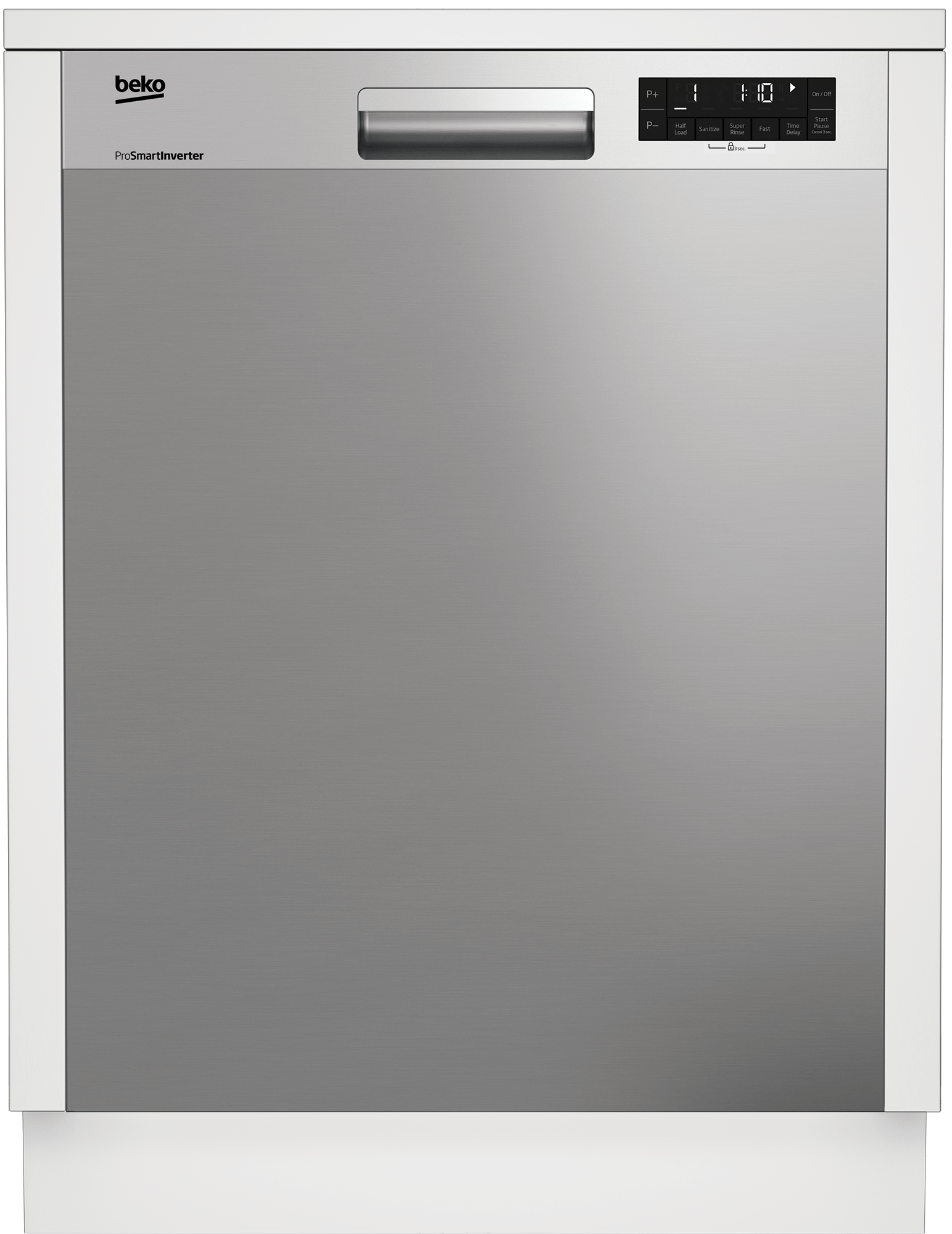 Beko DUT25401XHW 24-Inch Built-In Tall Tub Dishwasher - 14 Place Settings, 48 dBA Ultra Quiet, Energy Star Certified - Perfect for Large Families and Open-Concept Kitchens