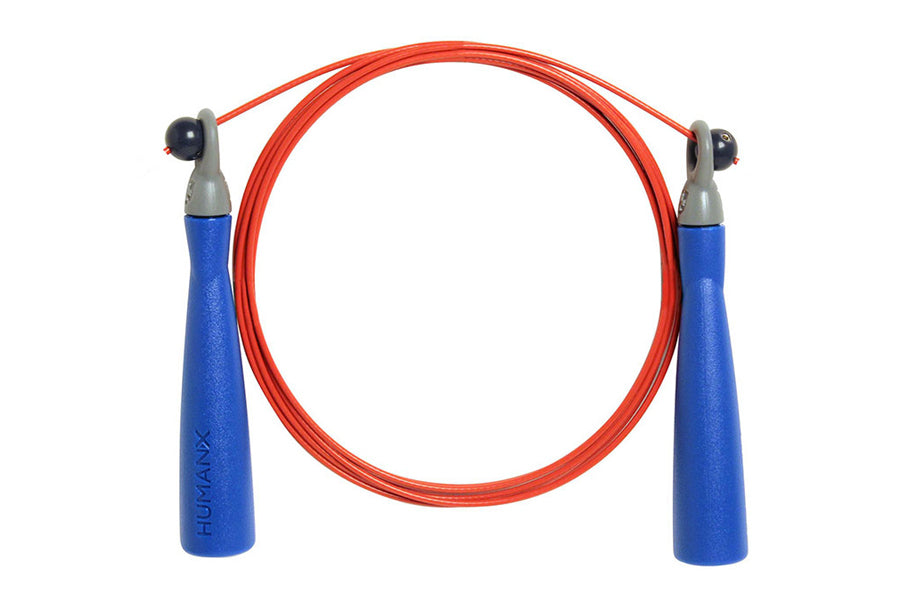 Harbinger HumanX X2 Speed Jump Rope - Adjustable Length for CrossFit, Boxing & Fitness Training - Perfect for Home Gym, Workouts & Cardio Exercises