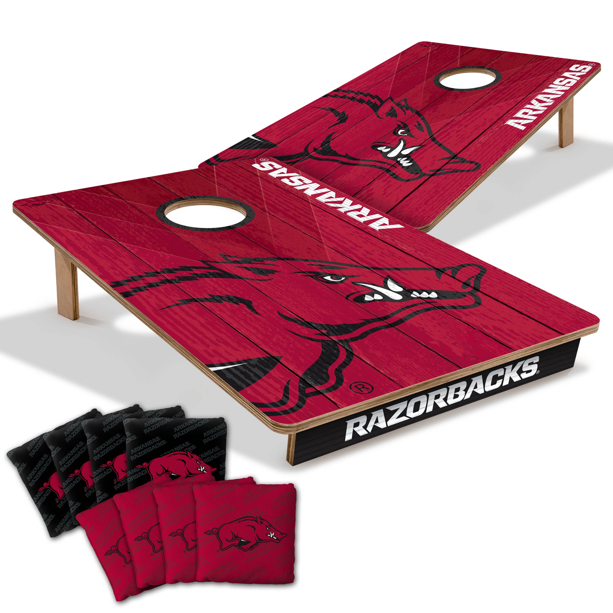 Official NCAA Licensed 2x3 Cornhole Boards Set - Premium Regulation Size Bean Bag Toss Game for Tailgating, Backyard Parties & Outdoor Fun