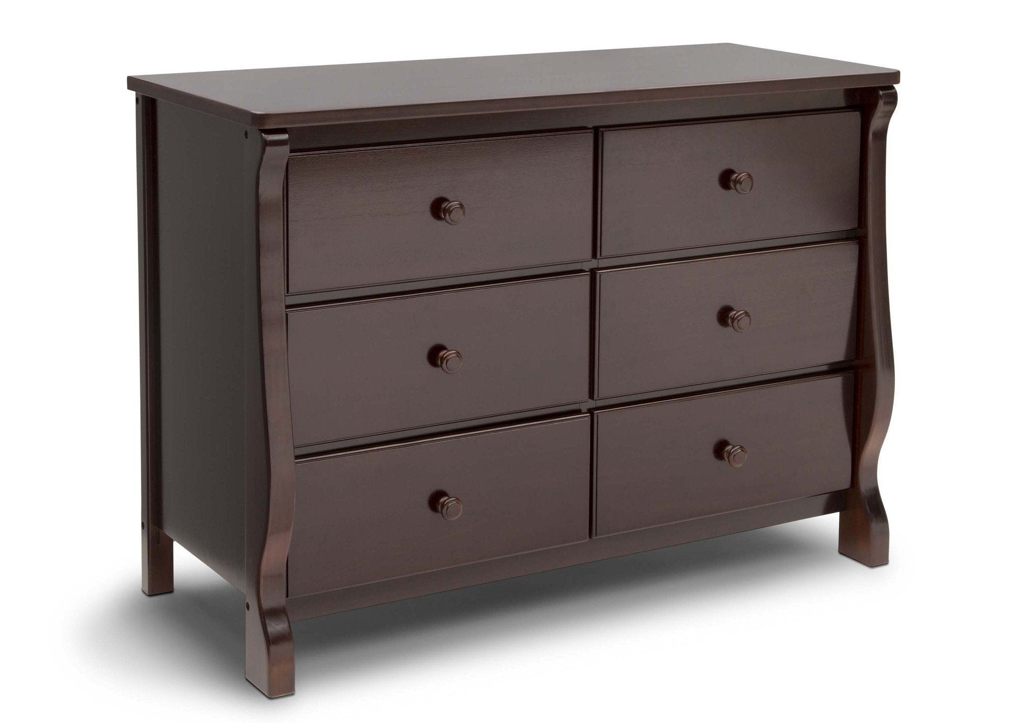 Elegant Canton Eclipse Dresser - Modern Wooden Bedroom Dresser with 6 Drawers, Vintage Style Storage for Bedroom, Living Room, and Office Organization