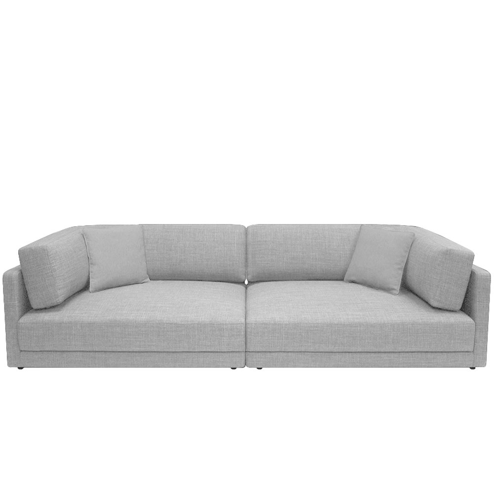 Dennis 3-Seater Modular Sofa Set with EcoClean Fabric | Modern L-Shaped Sectional Couch for Living Room, Lounge & Home Theater | Easy Assembly & Stain-Resistant
