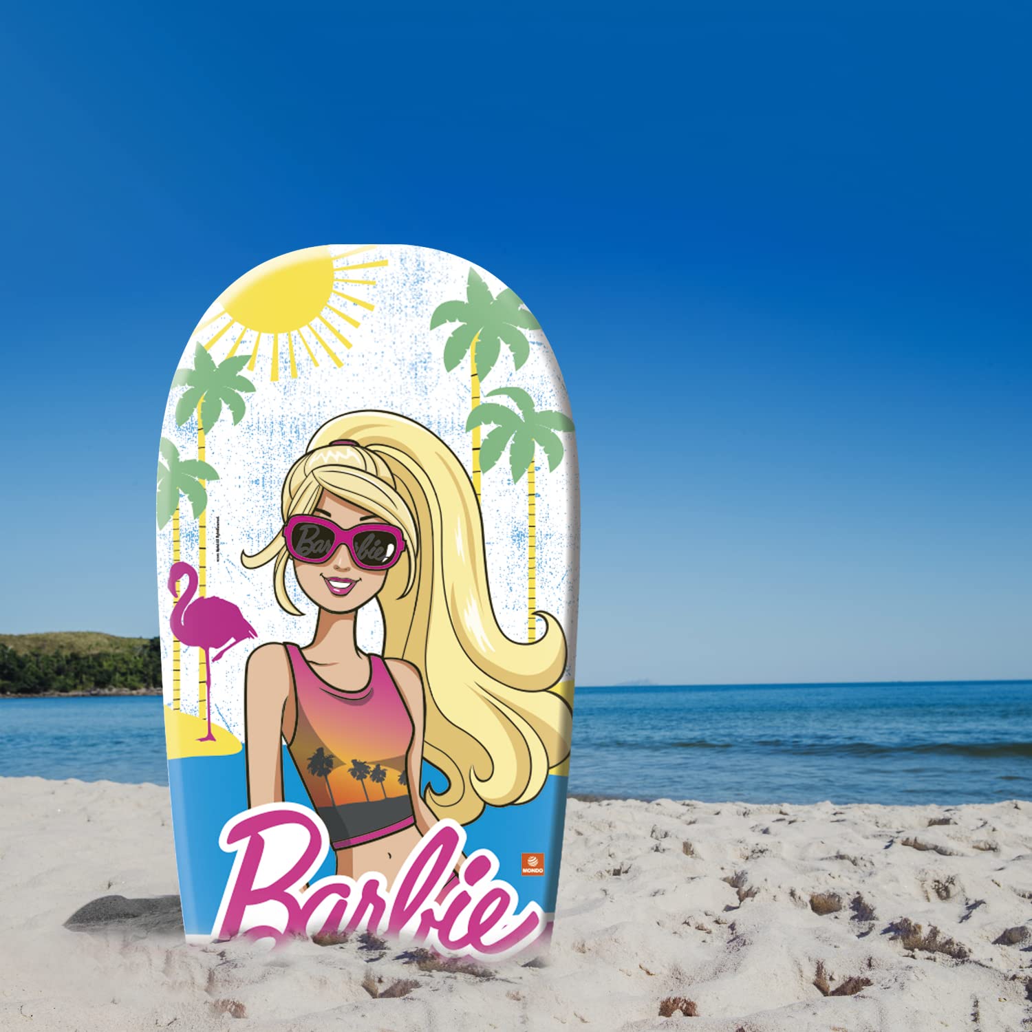 Barbie Body Board Surfboard for Kids - 84cm/33 Inch Inflatable Beach Toy for Girls - Perfect for Pool, Ocean & Summer Water Play
