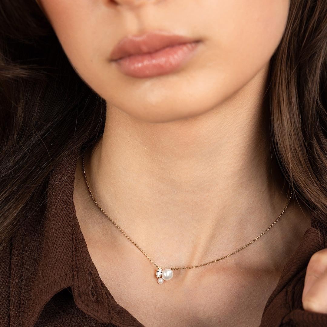 Pia Pearl Necklace for Women - Elegant Freshwater Pearl Jewelry Gift for Her - Perfect for Weddings, Parties & Special Occasions