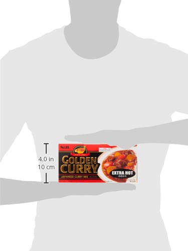 S&B Golden Curry Sauce Mix - Extra Hot Spicy Japanese Curry Roux (7.8 oz) - Perfect for Home Cooking, Ramen, Rice Dishes & Asian Cuisine