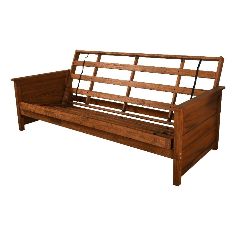 Kodiak Futon Frame - Weathered Brown Full Size for Home & Office