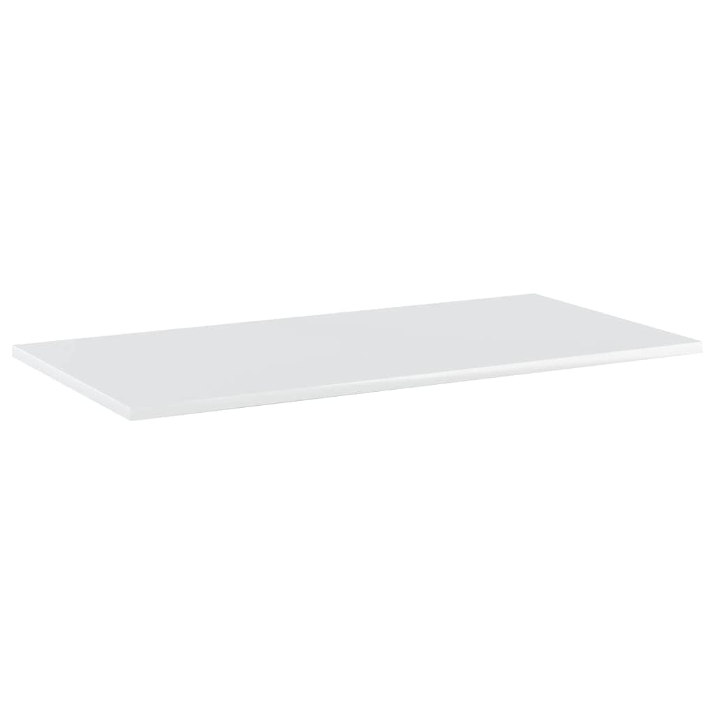 Extra Storage Space Floating Shelf - 4 Pack High Gloss White Bookshelf Boards 31.5