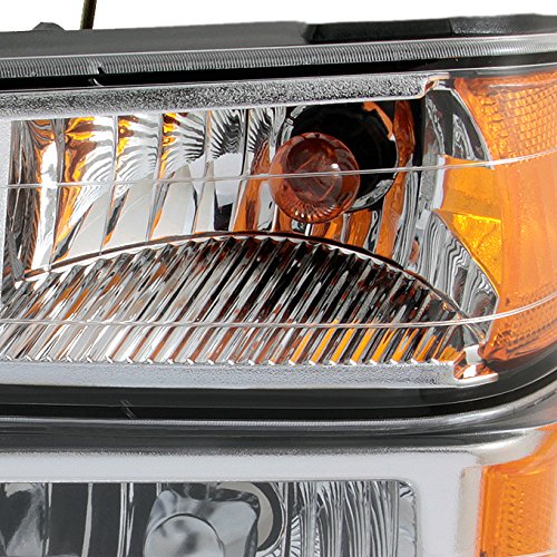 AKKON Replacement Headlights & Tail Lights Combo for Chevy Colorado/Canyon - Red & Clear LED Head Lamps & Tail Light Set for Off-Road, Night Driving & Car Customization