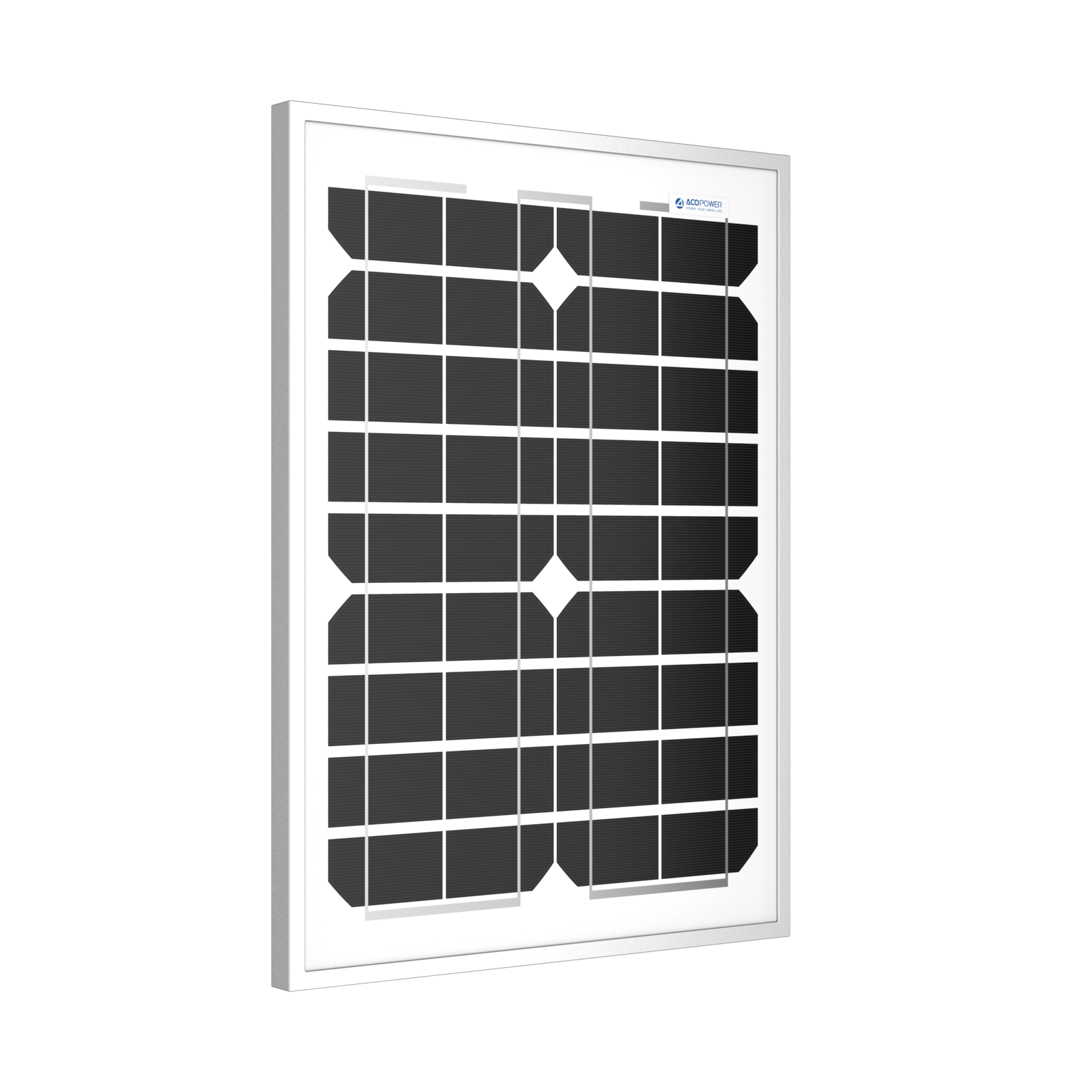 ACOPower 20W Monocrystalline Solar Panel for 12V Battery Charging - Portable Off-Grid Power for RV, Boat, Camping & Emergency Use