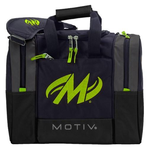 Motiv Shock Grey Lime Single Tote Bowling Bag - Lightweight Durable Bowling Accessory for League Play & Practice | Perfect for Bowlers & Sports Enthusiasts
