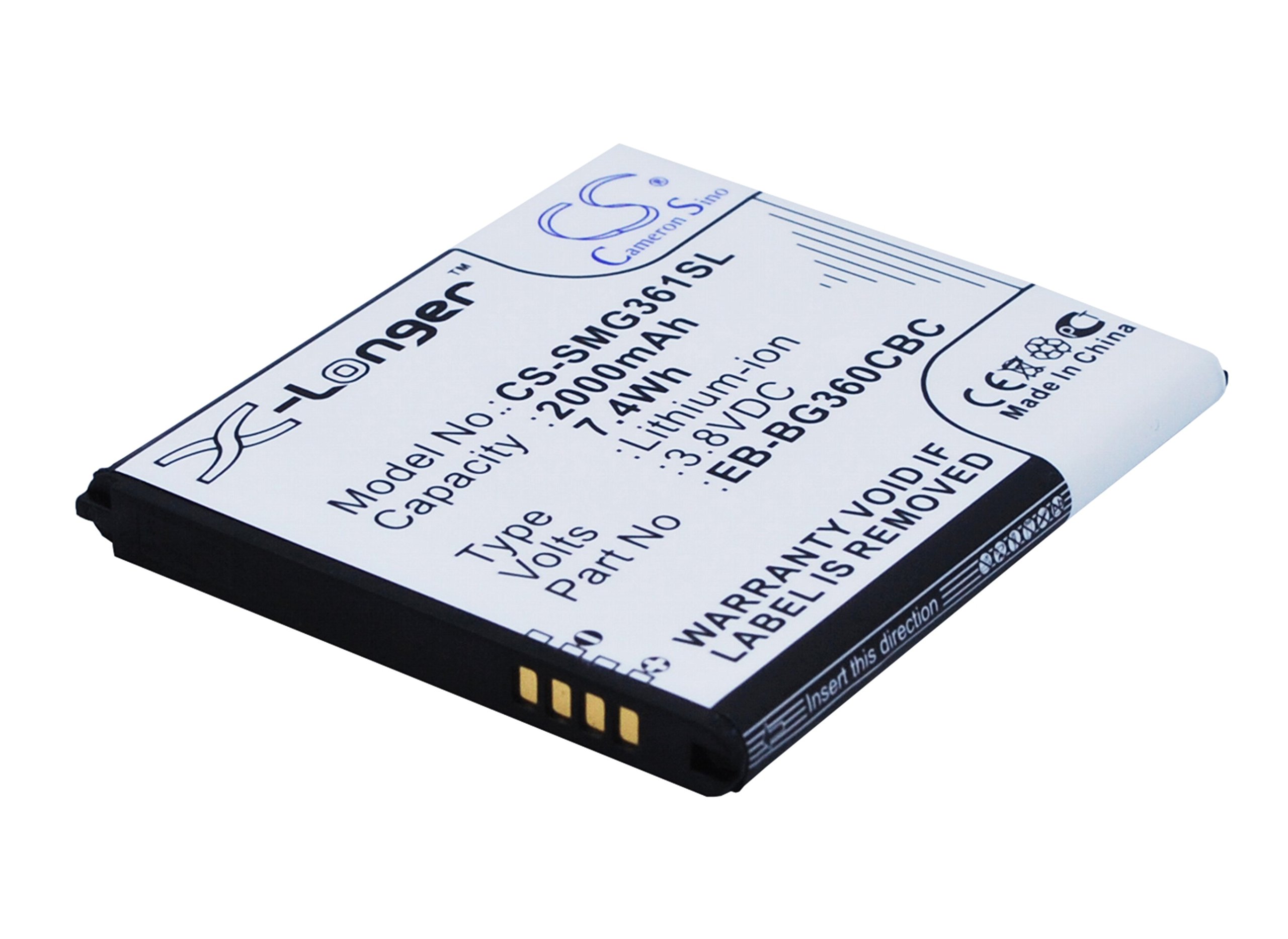 Cameron Sino 2000mAh Replacement Battery for Samsung Galaxy Duos LTE - Long Lasting Power for Smartphone, Perfect for Travel & Daily Use