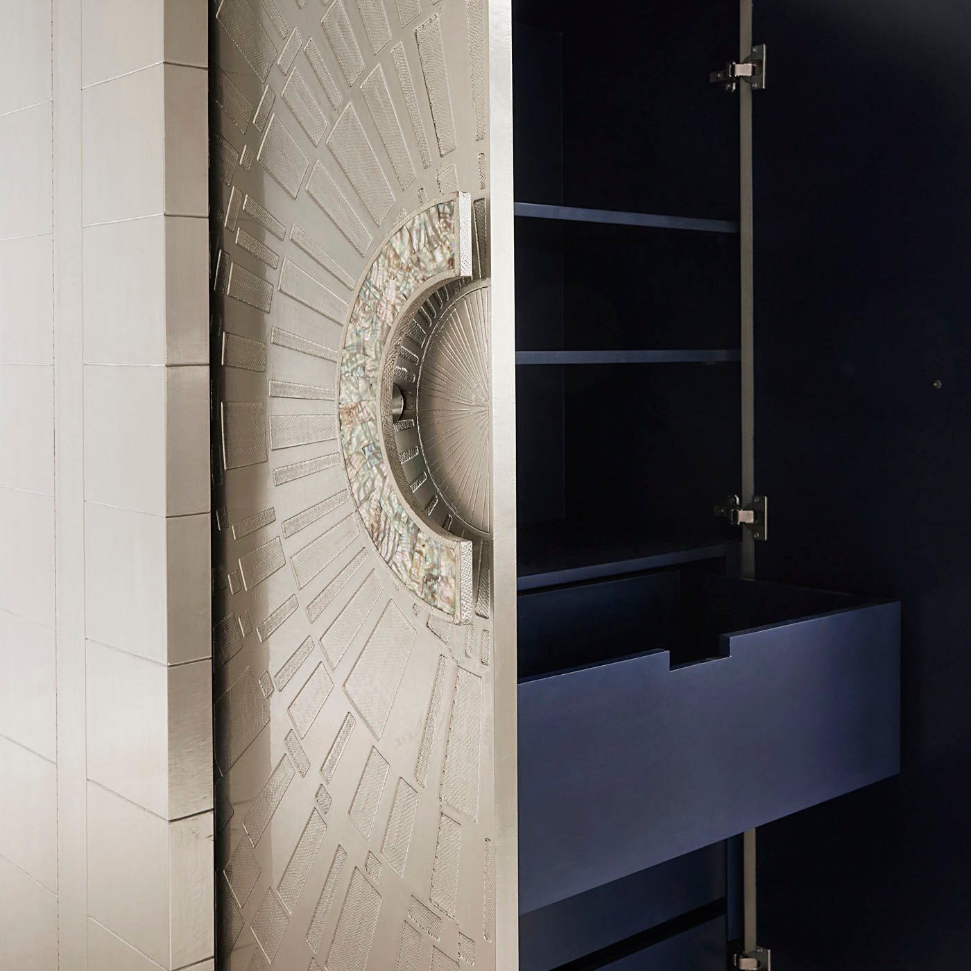 Talitha Armoire - Elegant Wooden Wardrobe with Mirror for Bedroom & Closet Organization | Perfect for Home, Apartment, and Dorm Room Storage