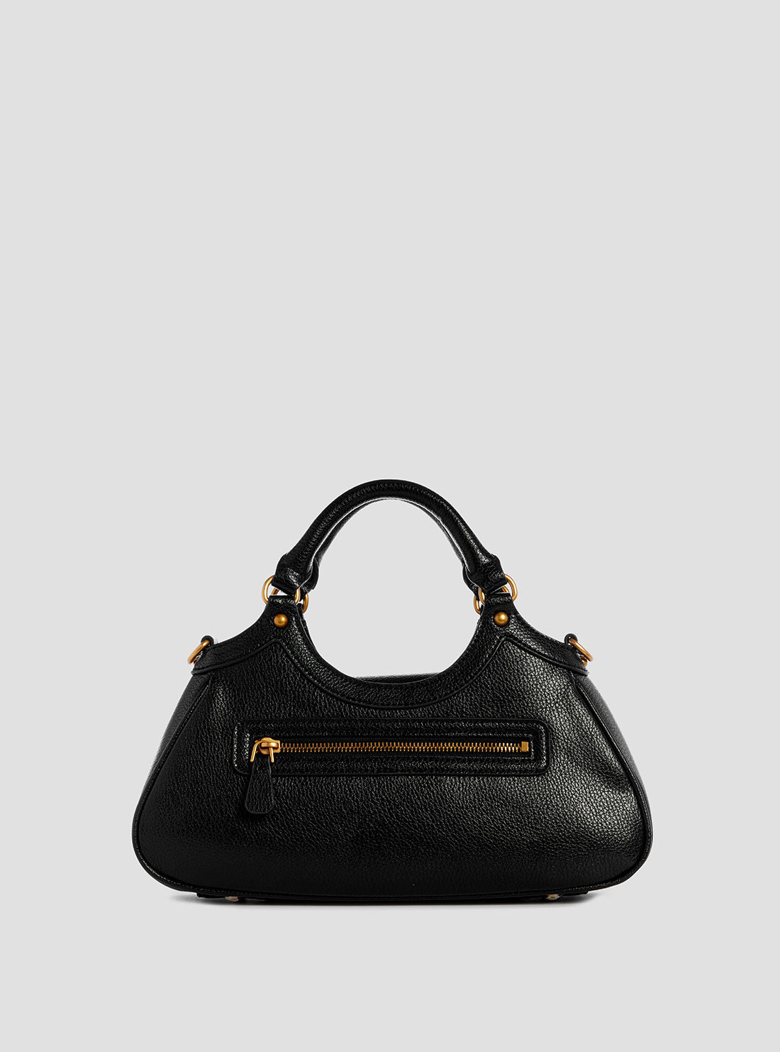 Black Leather Mini Satchel Bag for Women - Stylish Crossbody Purse for Everyday Use, Work & Travel