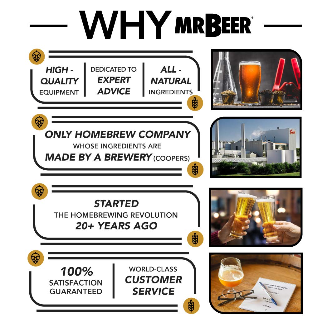 4 Gallon Complete DIY Home Brew Craft Beer Making Kit - Includes Bottles & Refills, Ready in 30 Minutes | Perfect for Beginners, Home Brewing, Gifts & Small Batch Craft Beer