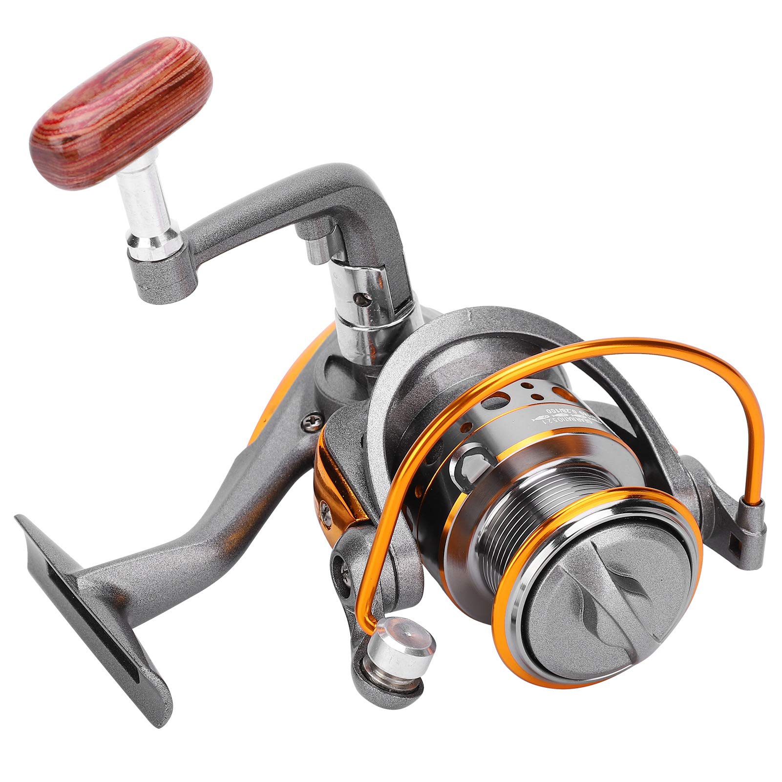 LZKW Saltwater Fishing Reel - Durable Metal Spinning Reel for Surf, Rock & Offshore Fishing - Smooth Drag System for Saltwater Rods (Silver Gray) - Perfect for Beach, Pier & Deep Sea Fishing Adventures
