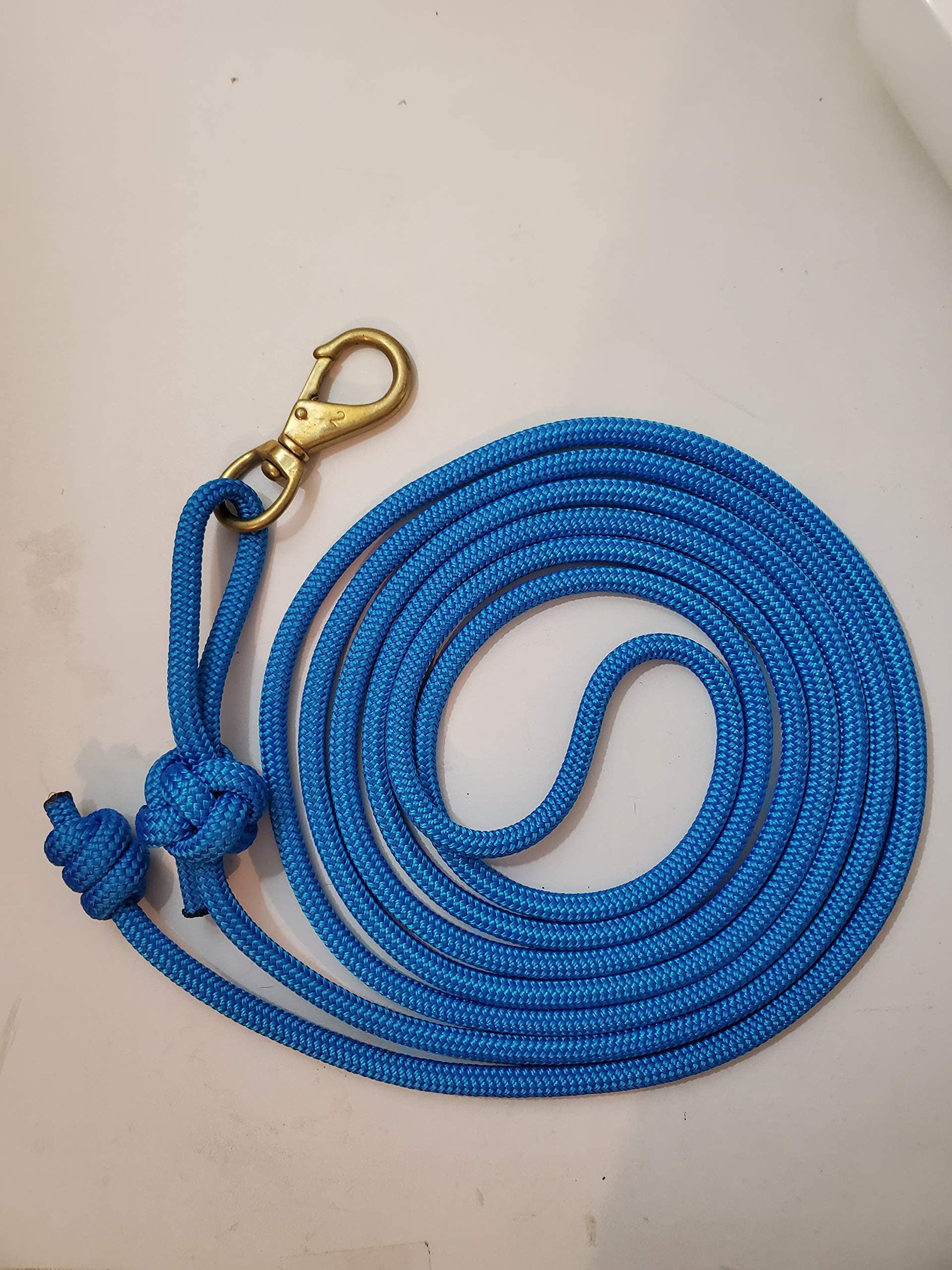 14 ft Blue Horse Lead Rope - 3/8