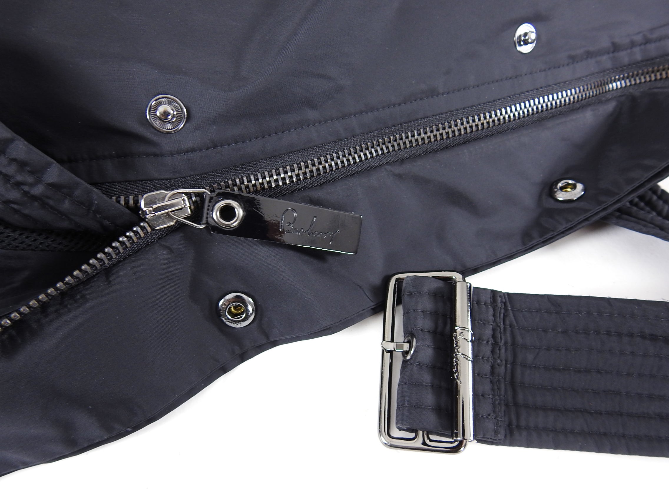 Burberry London Black Nylon Hooded 3/4 Rain Coat for Women - Size IT36 / USA 2 / XS - Waterproof Lightweight Jacket for Rainy Days & Urban Commute