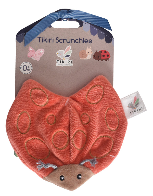 Tikiri Crinkle Scrunch Sensory Toy for Kids - Soft Ladybug Design for Autism, ADHD & Stress Relief - Perfect for Fidgeting, Anxiety Relief & Sensory Play at Home or School