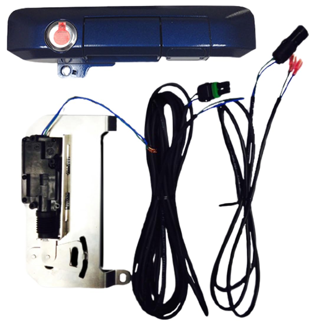 Pop & Lock PL85412 Blue Ribbon Metallic Power Tailgate Lock with Bolt Codeable Technology for Toyota Tacoma | Smart Keyless Entry System | Secure Truck Bed & Cargo Protection | Perfect for Off-Roading, Camping & Work Sites