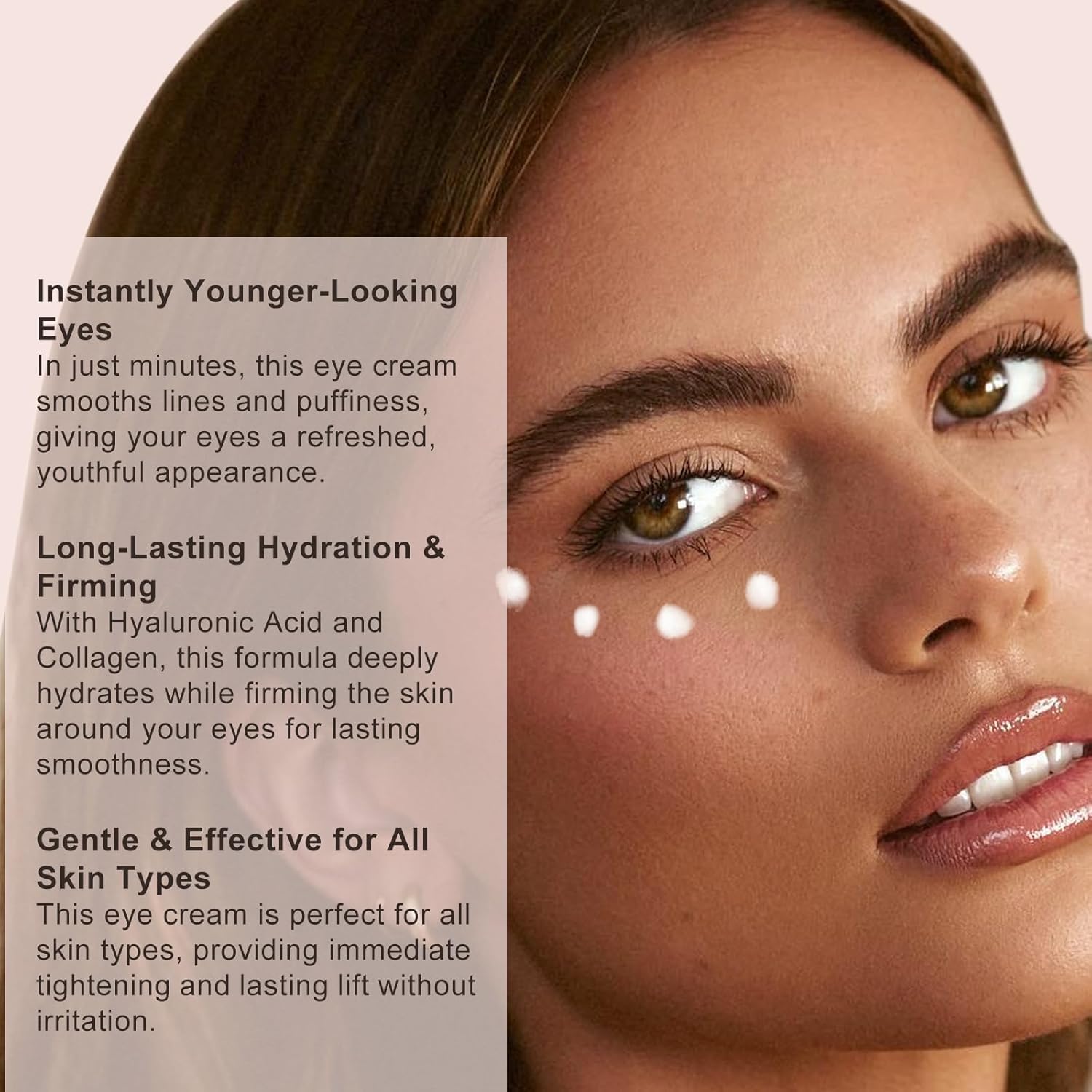Instant Eye Tightening Cream - 60ml (2 fl. oz) for Dark Circles, Puffiness & Wrinkles | Anti-Aging Eye Treatment with Hydration & Moisture Lock | Perfect for Morning Routine & Night Care
