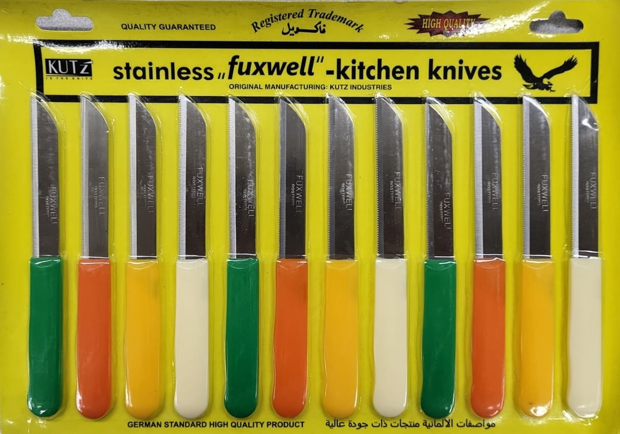 Premium Fuxwell 12-Piece Stainless Steel Kitchen Knife Set - Professional Chef Knives with Ergonomic Handles for Chopping, Slicing & Dicing - Perfect for Home Cooking, Restaurant & Culinary Gifts