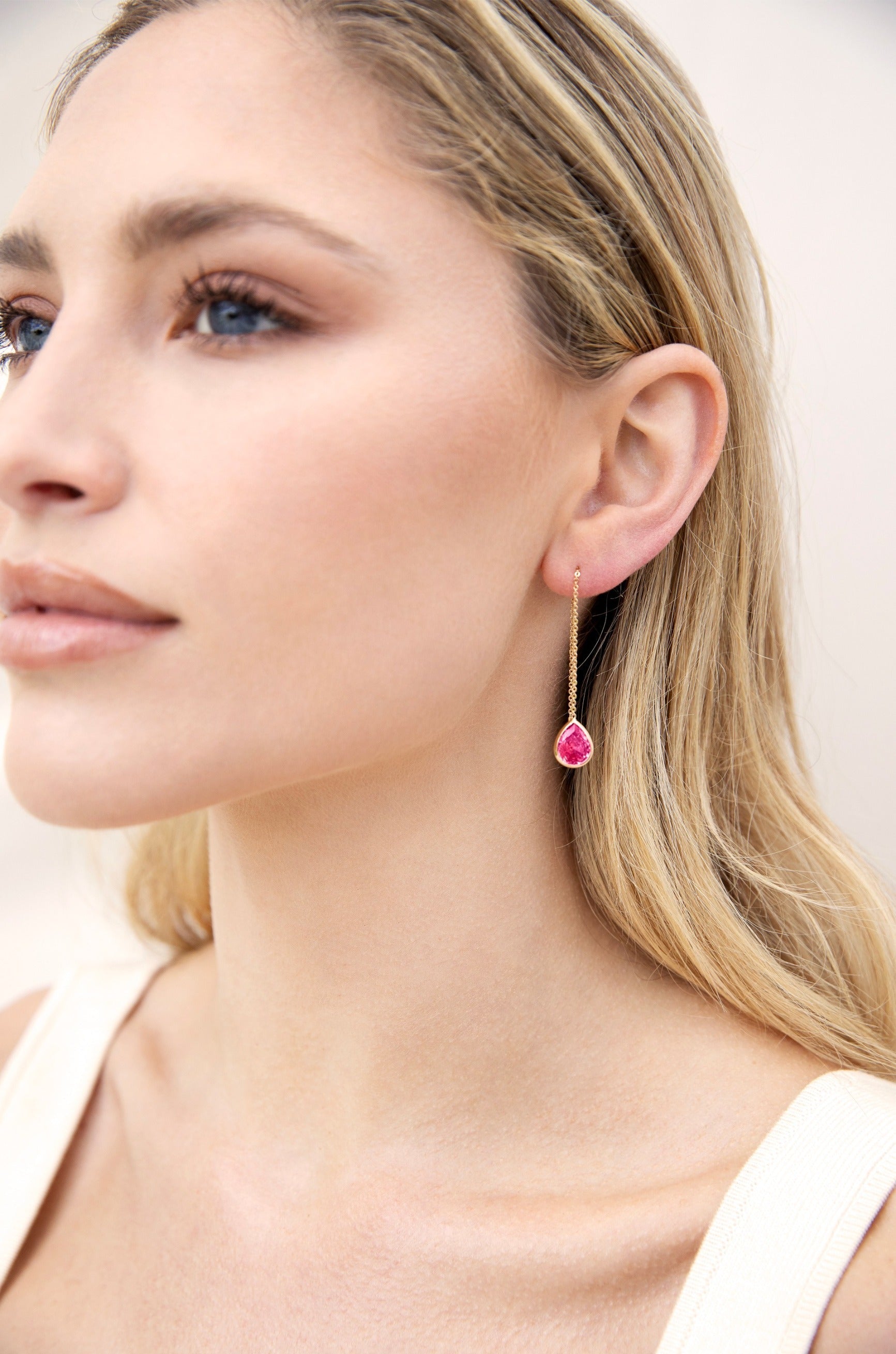 Dainty Chain and Crystal Dangle Earrings for Women - Elegant Minimalist Jewelry for Everyday Wear, Parties & Special Occasions