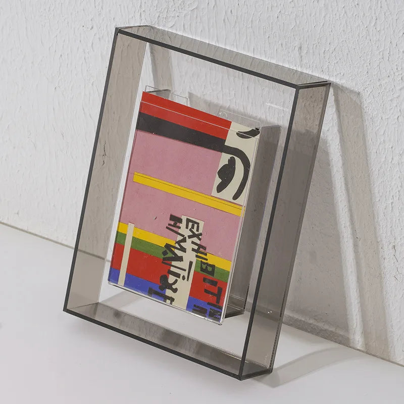 Neon Dreams Acrylic Picture Frame - Modern LED Photo Display for Wall Decor, Bedroom, Living Room & Office - Shatter-Resistant Clear Plastic Frame for 4x6, 5x7, 8x10 Photos