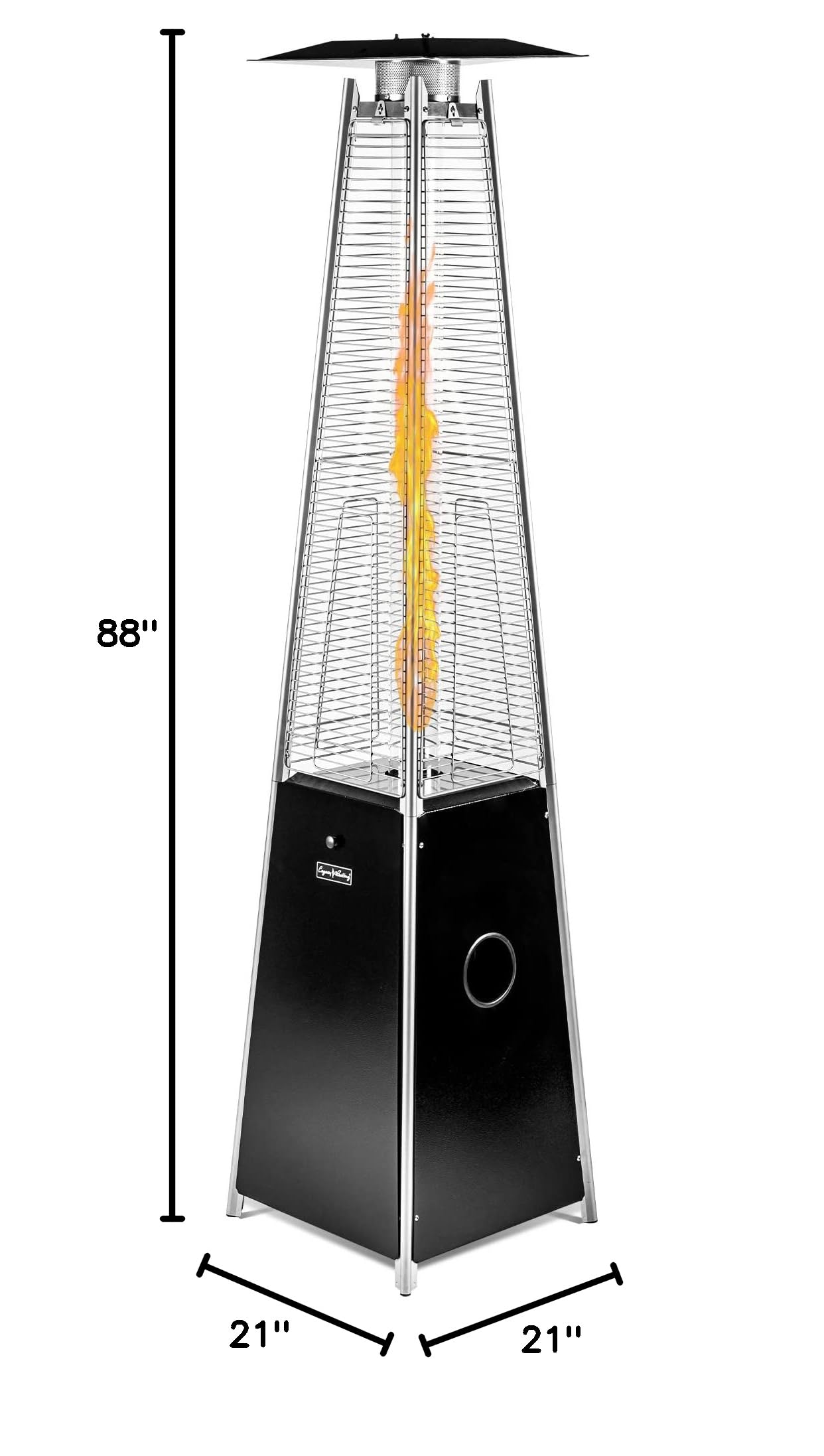 LEGACY HEATING 40,000 BTU Outdoor Propane Patio Heater with Reflector Shield & Wheels - Commercial & Residential Use for Garden, Porch, Deck, Party | Perfect for Outdoor Dining, Backyard Gatherings & Cold Weather Comfort