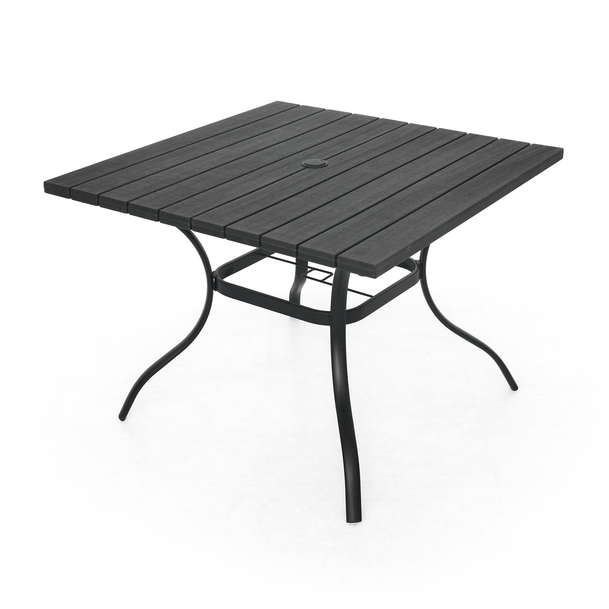 Outdoor Square Plastic Picnic Table with 1.6