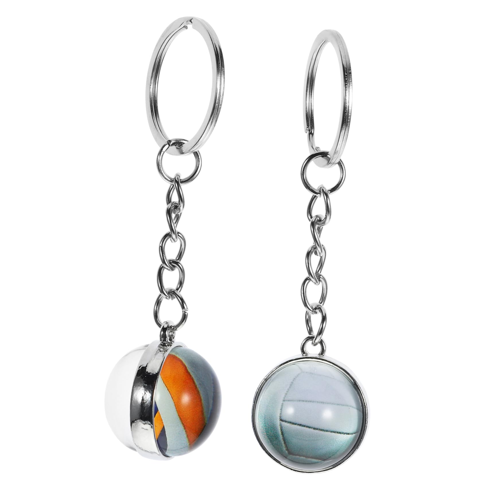 Outanaya 2pcs Volleyball Key Ring - Haikyuu Keychains for Sports Fans, Perfect for Boys & Girls - Ideal for Backpacks, Gifts, and School Accessories