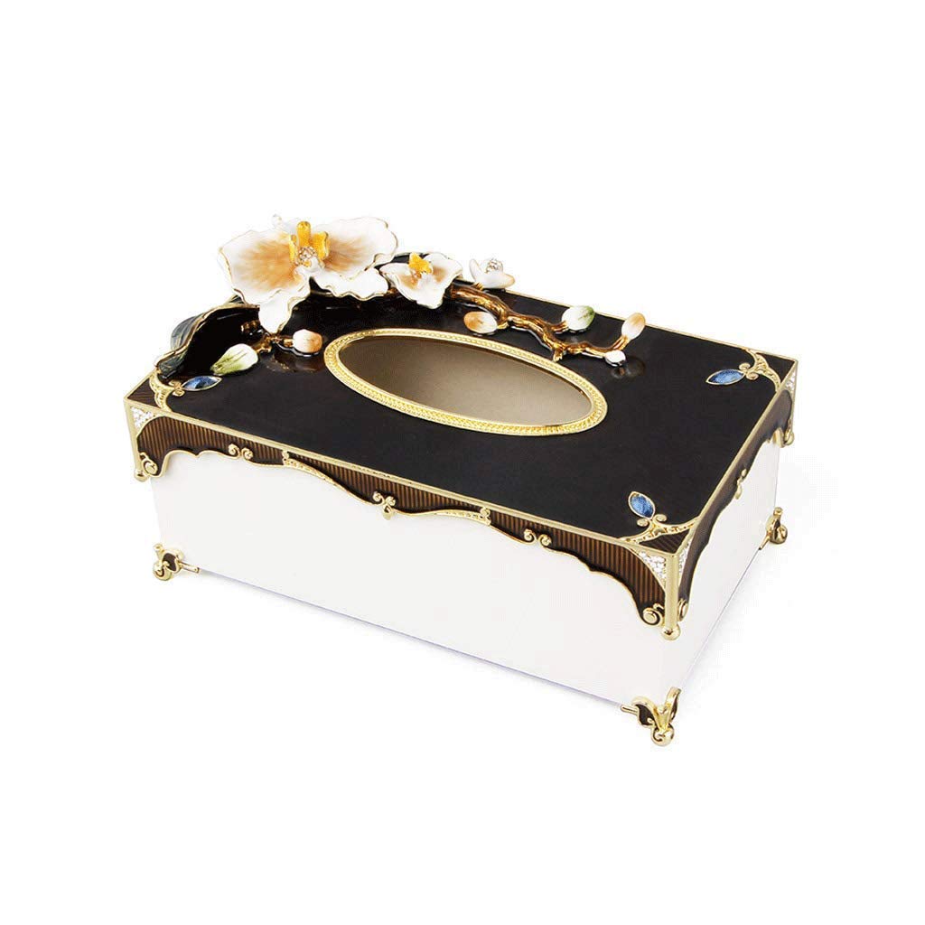Luxury Tissue Box Cover - Elegant Bathroom Vanity Countertop Organizer | Decorative Facial Tissue Holder for Home & Office | Perfect for Powder Rooms, Guest Bathrooms & Bedside Tables