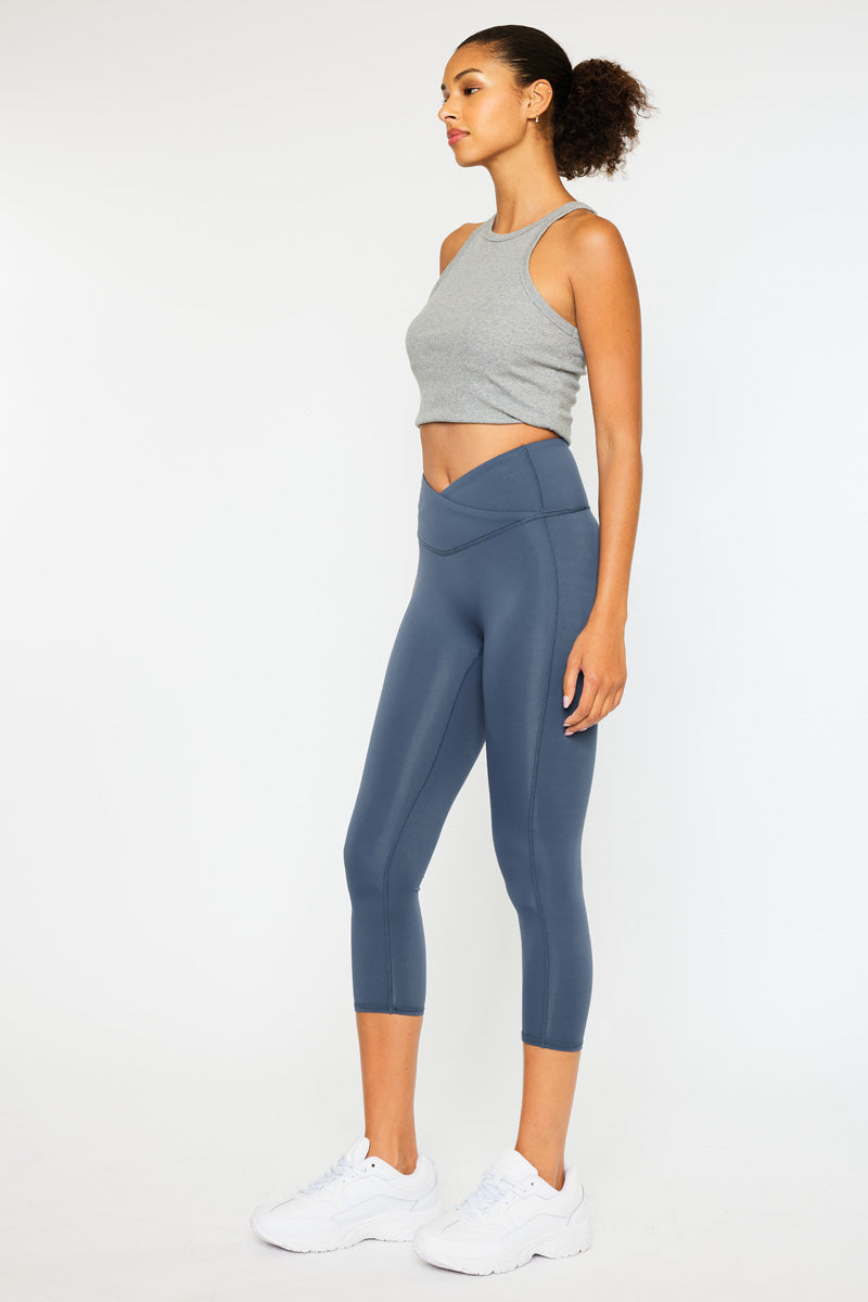 Venus Mid Rise Active Leggings for Women - High Waist Yoga Pants with Pockets - Perfect for Workout, Running, Gym & Lounge Wear