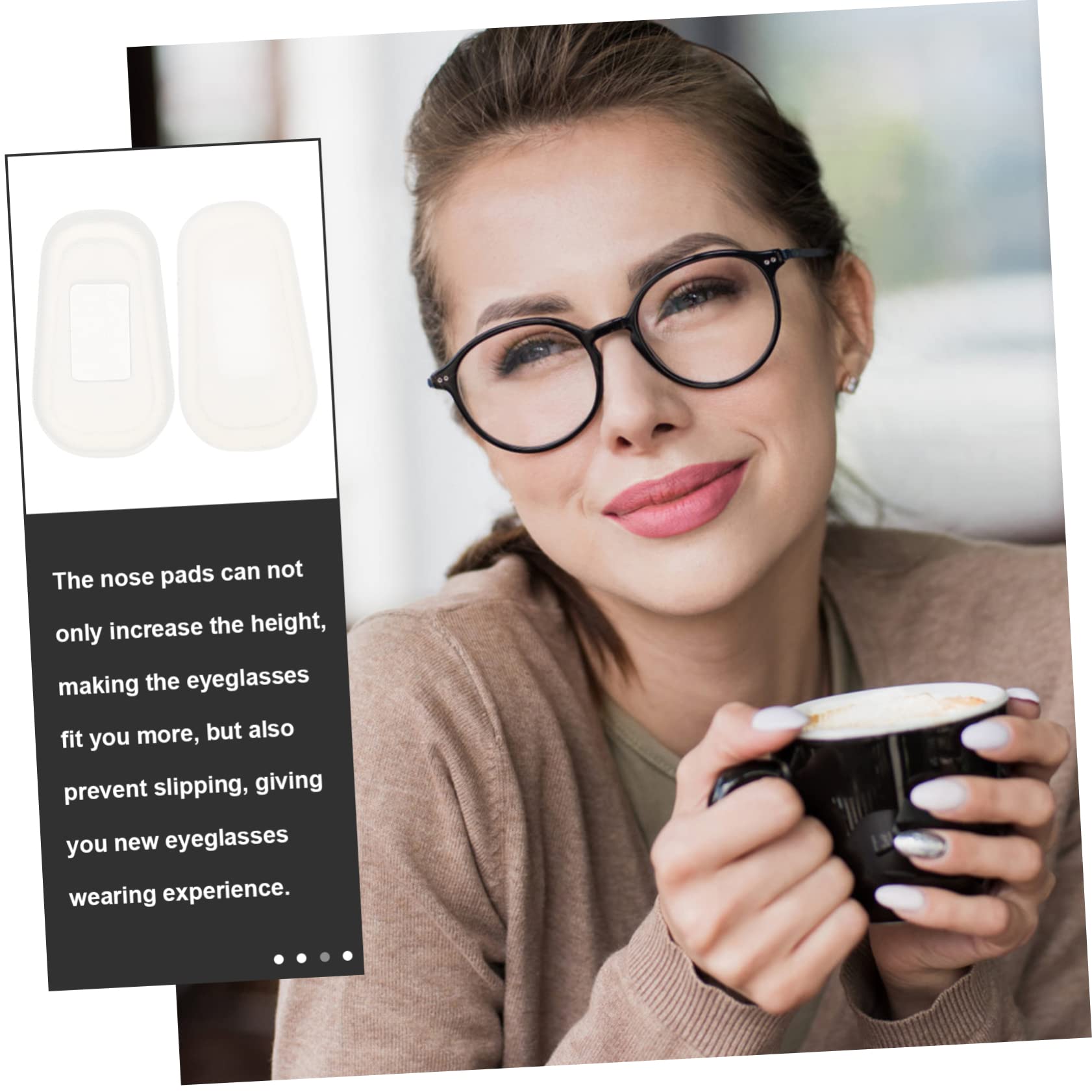 12 Pairs Silicone Nose Pads for Glasses - Anti-Slip Interchangeable Eyewear Nose Pads Replacement - Comfortable Soft Frame Accessories for Reading, Computer & Daily Use