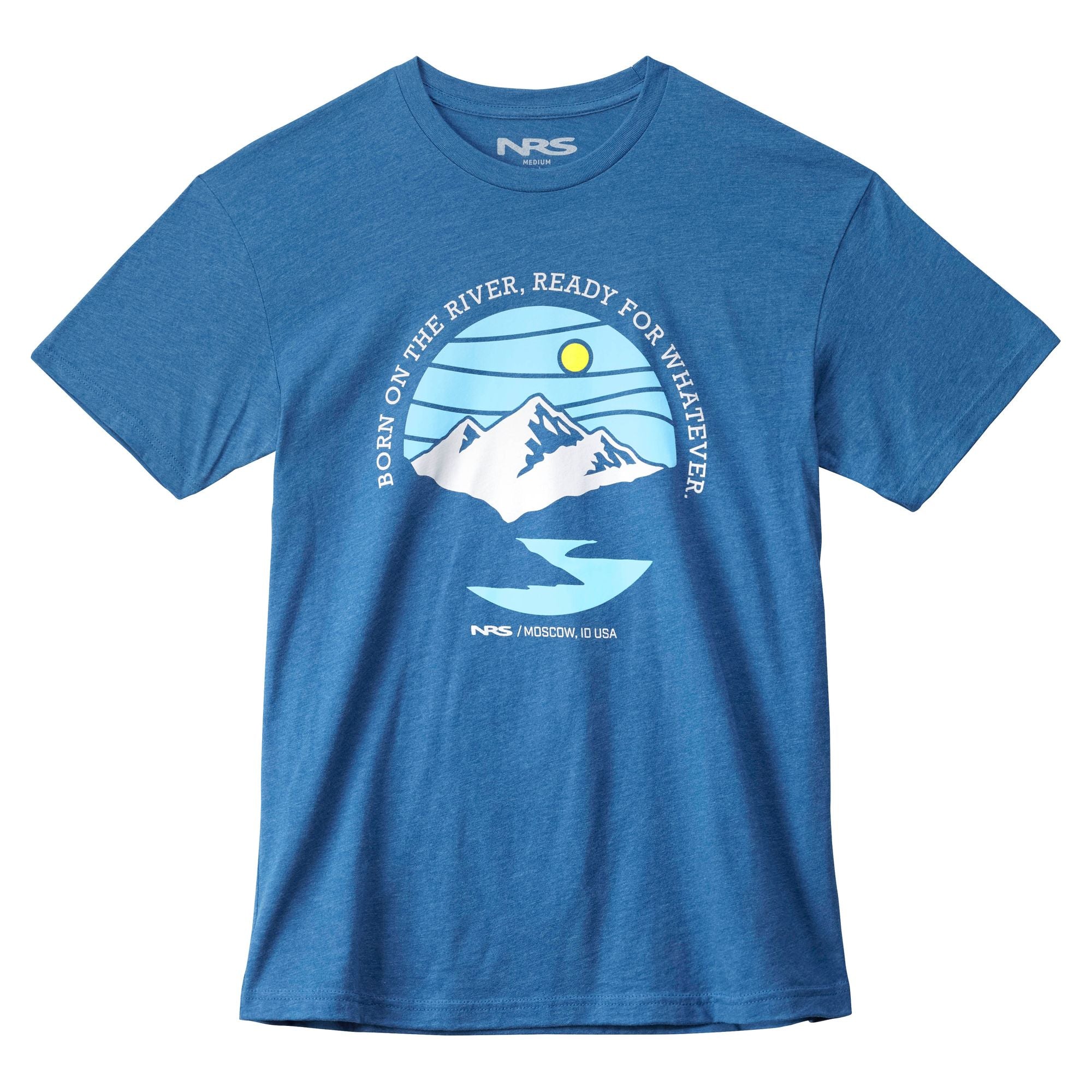 Born On The River Men's T-Shirt - Comfortable Cotton Tee for Outdoor Adventures, Fishing, and Casual Wear
