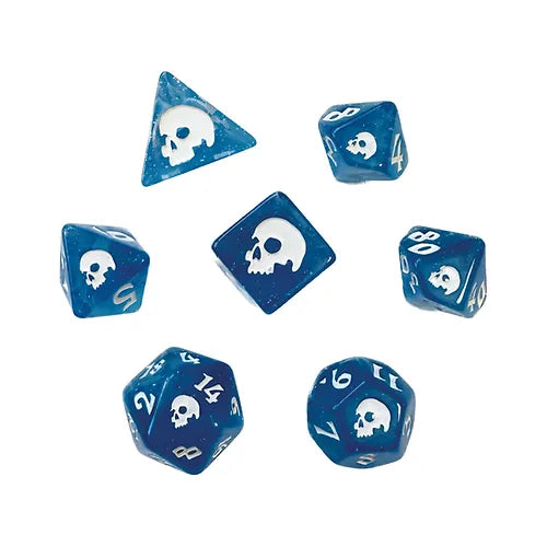 Black Oak Workshop Frostplague 7ct Polyhedral Dice Set for D&D, RPG, and Tabletop Gaming - Perfect for Dungeons & Dragons Players and Role-Playing Game Enthusiasts