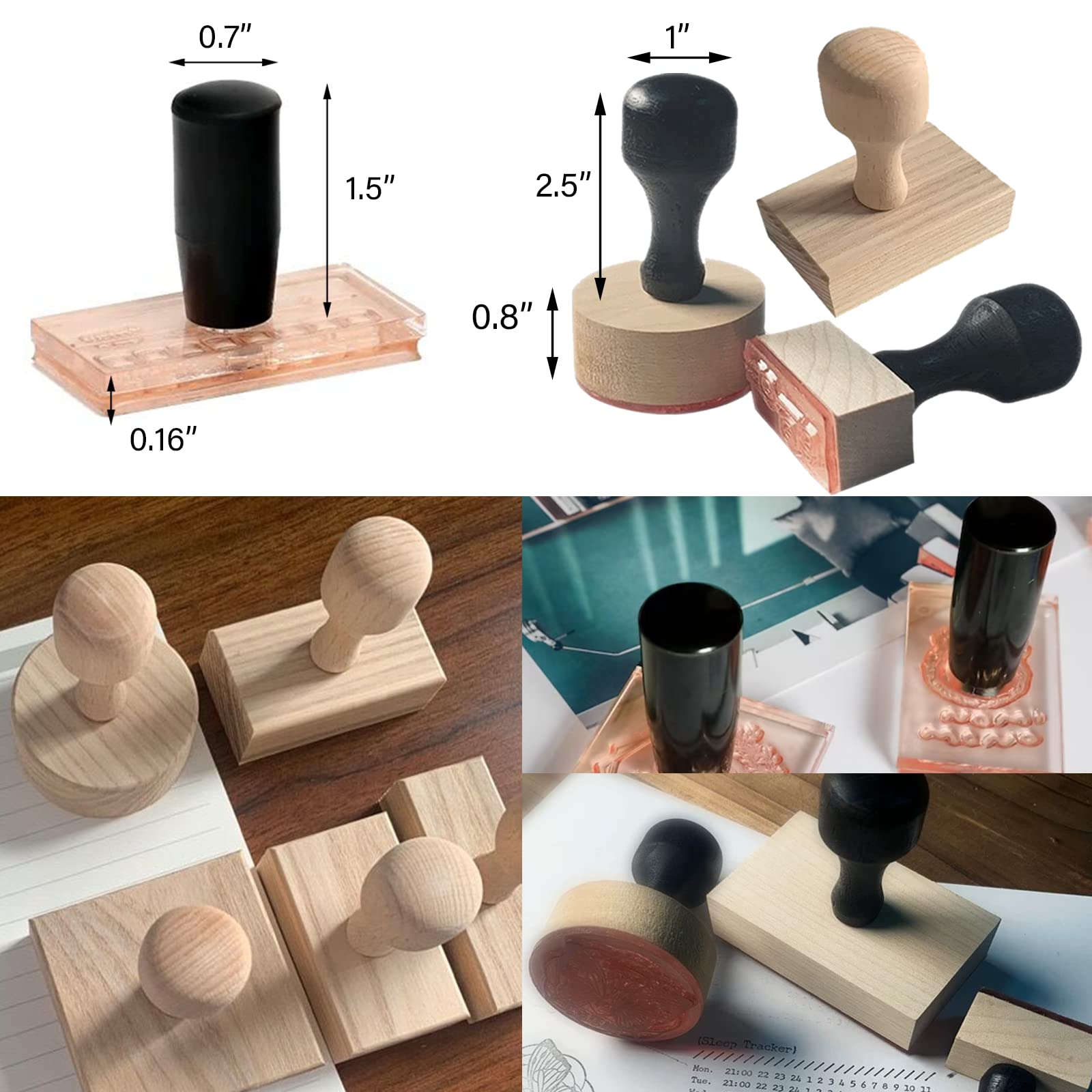 Custom Logo Stamp - Personalized Rubber Stamp for Business & Crafting - 1